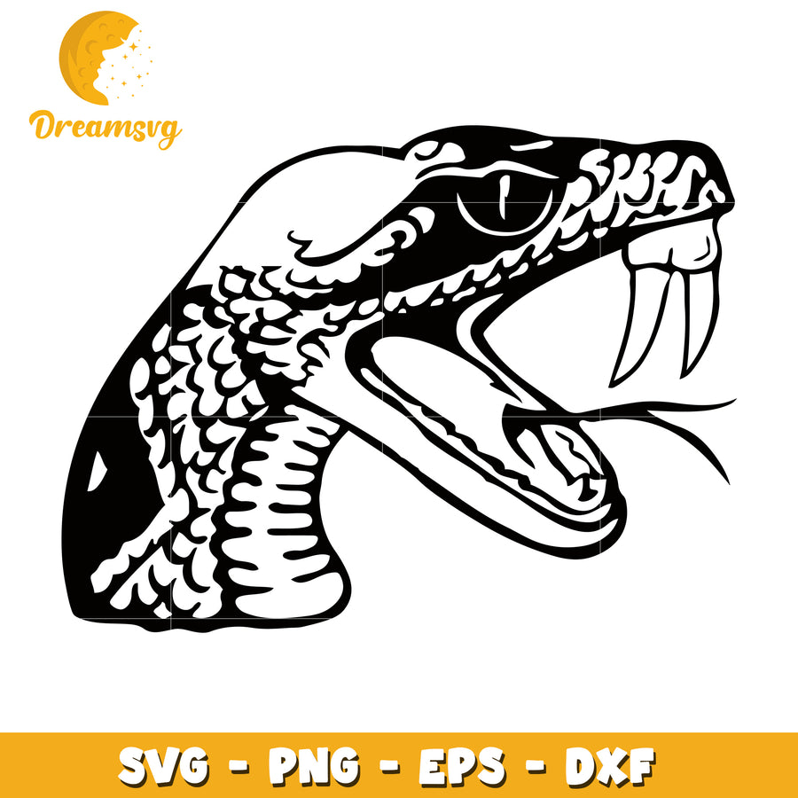 Snake Head SVG PNG EPS DXF Files