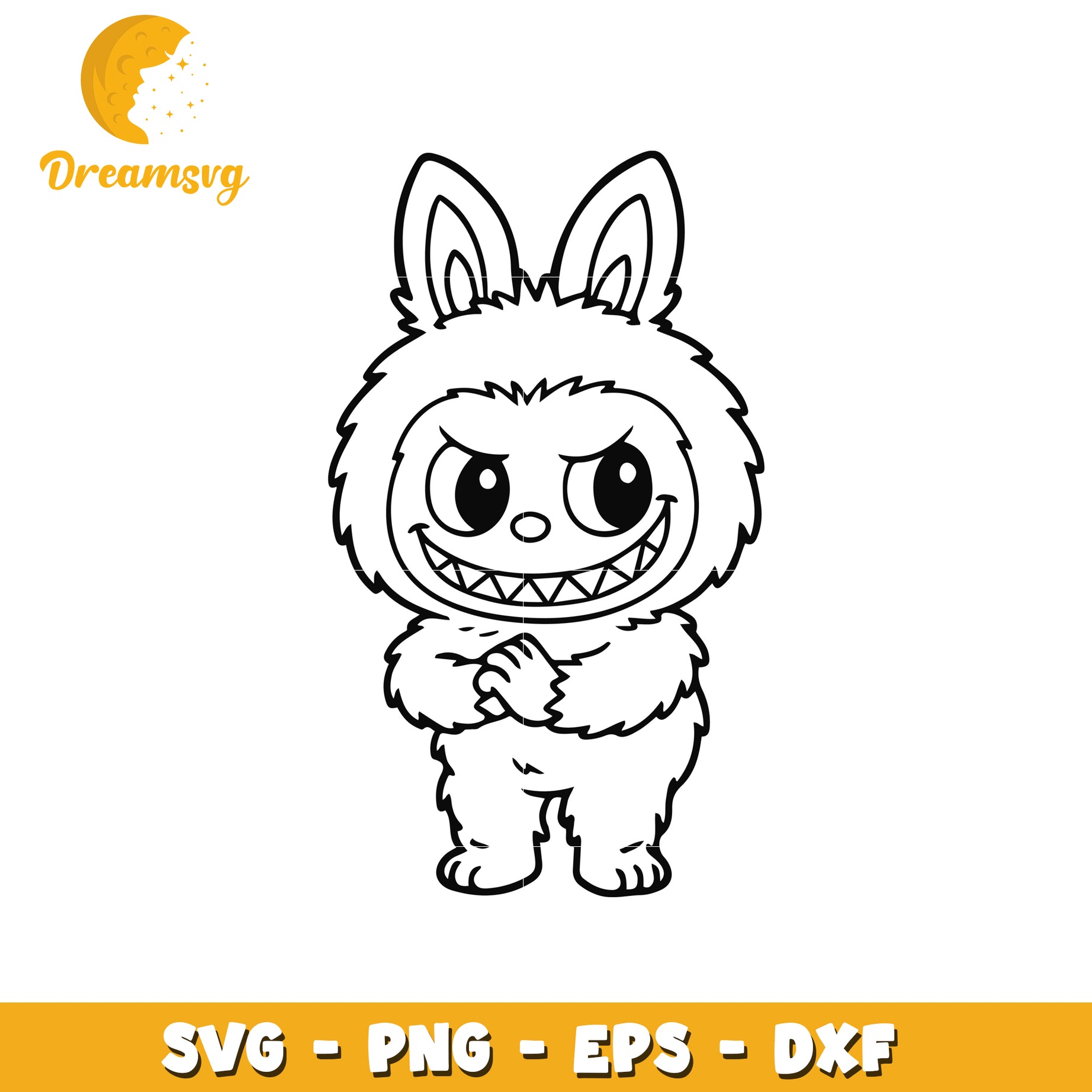 Sneaky labubu svg, labubu dolls svg, popmart labubu svg