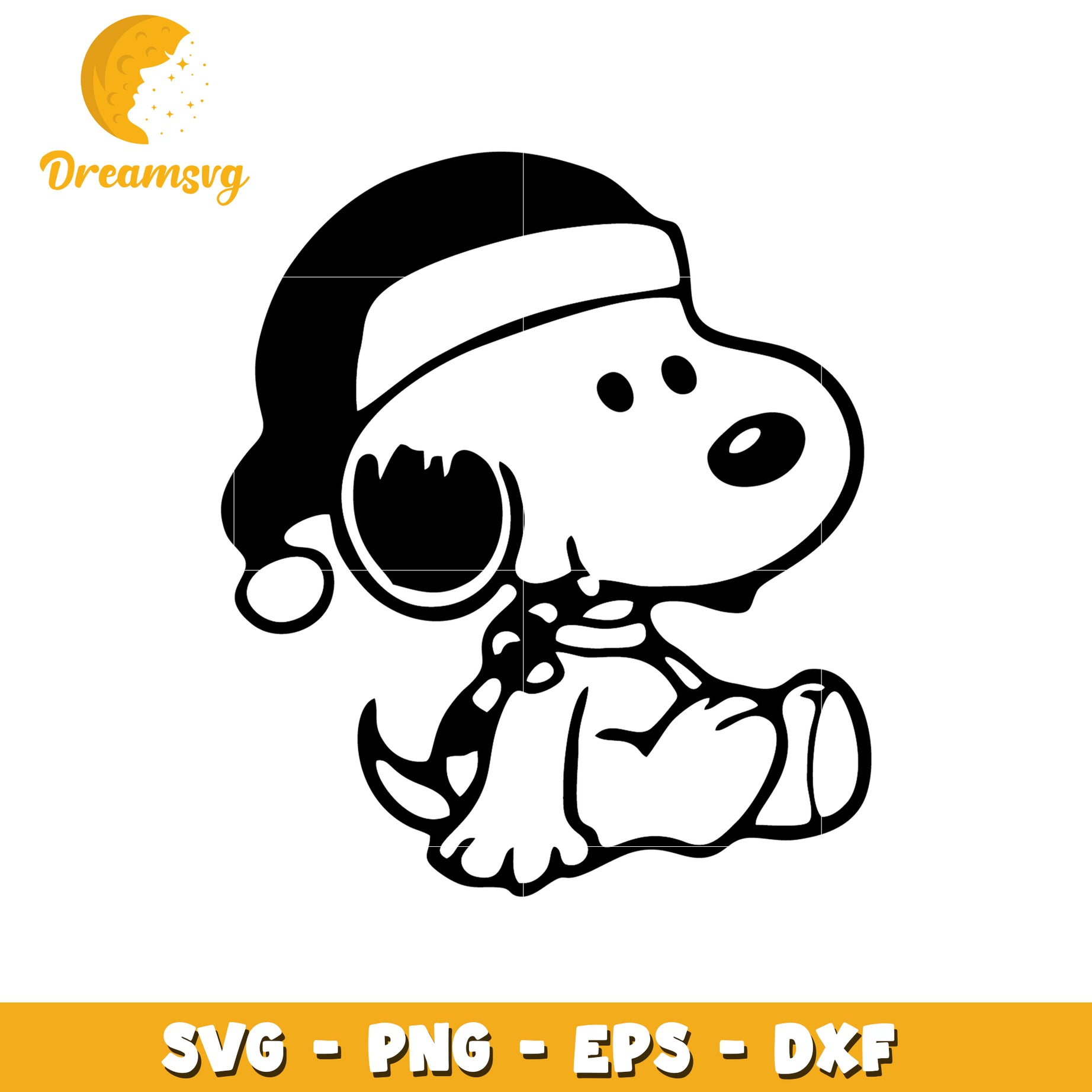 Snoopy Christmas SVG Cut File