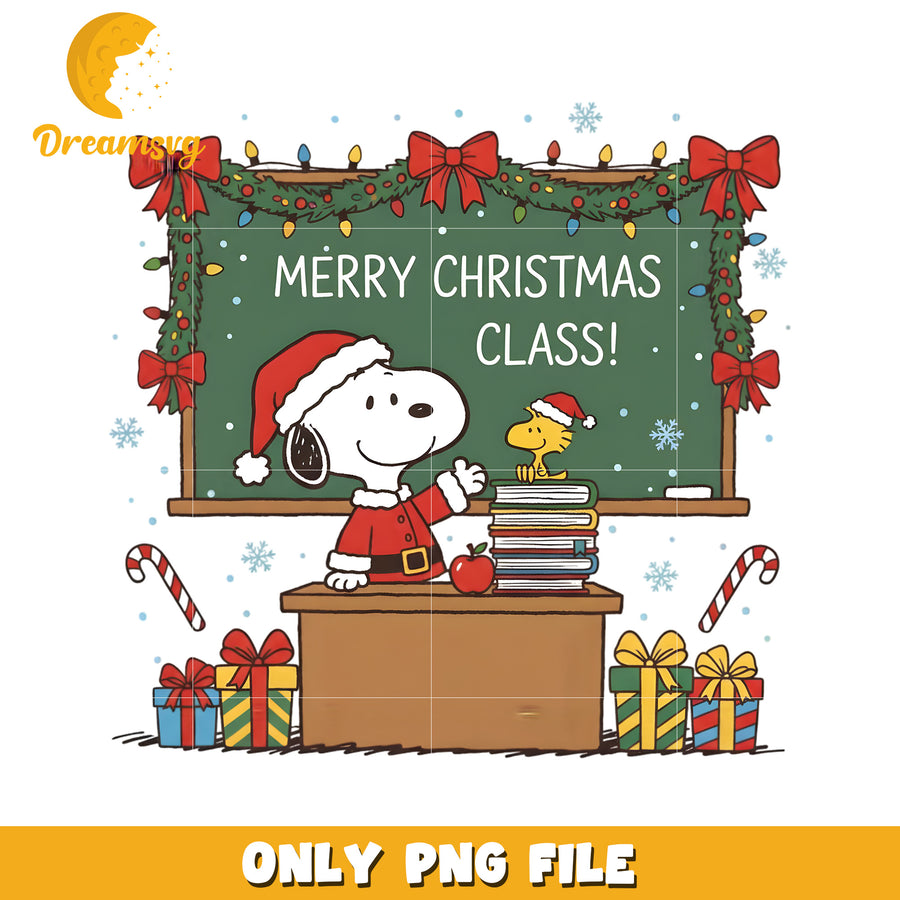 Snoopy Christmas Teacher png, christmas png, cartoon png