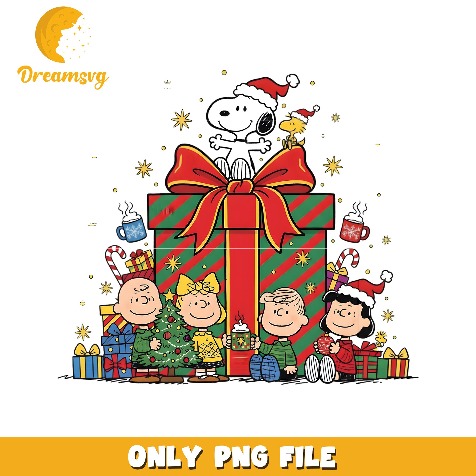 Snoopy Christmas design png, christmas png, cartoon png