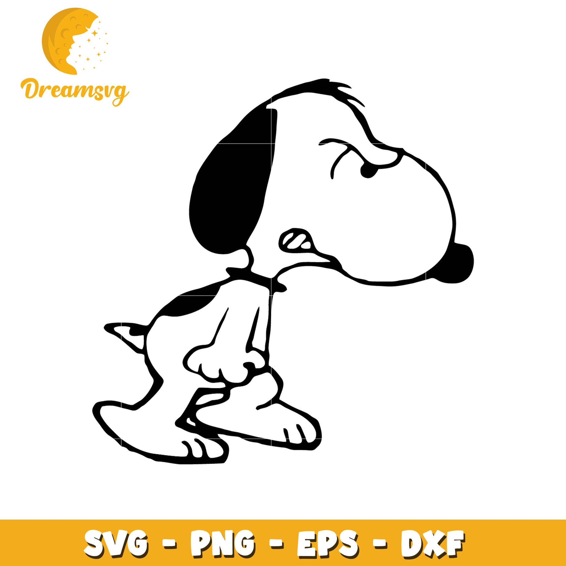 Snoopy Dog SVG Clipart for Crafting and Design Use