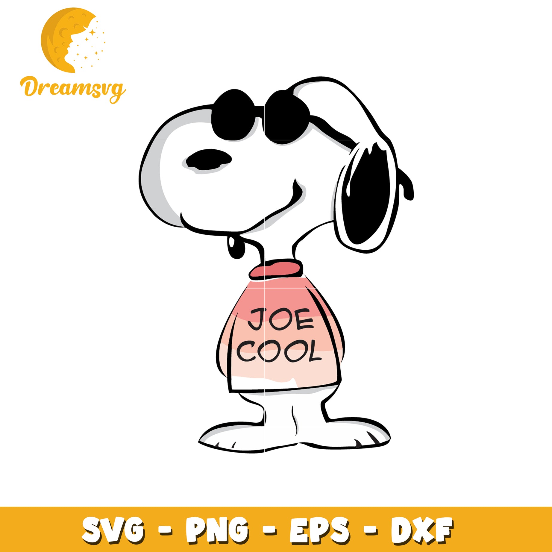 Snoopy Joe Cool SVG Cut File