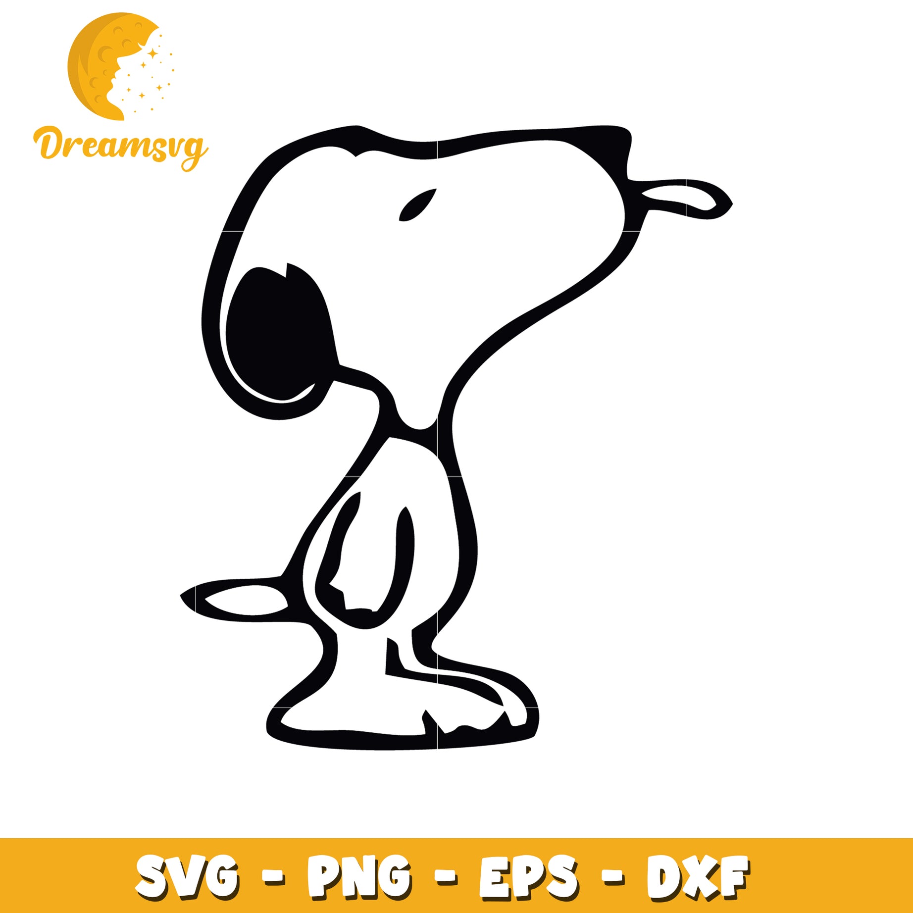 Snoopy SVG Cut File - PNG EPS DXF