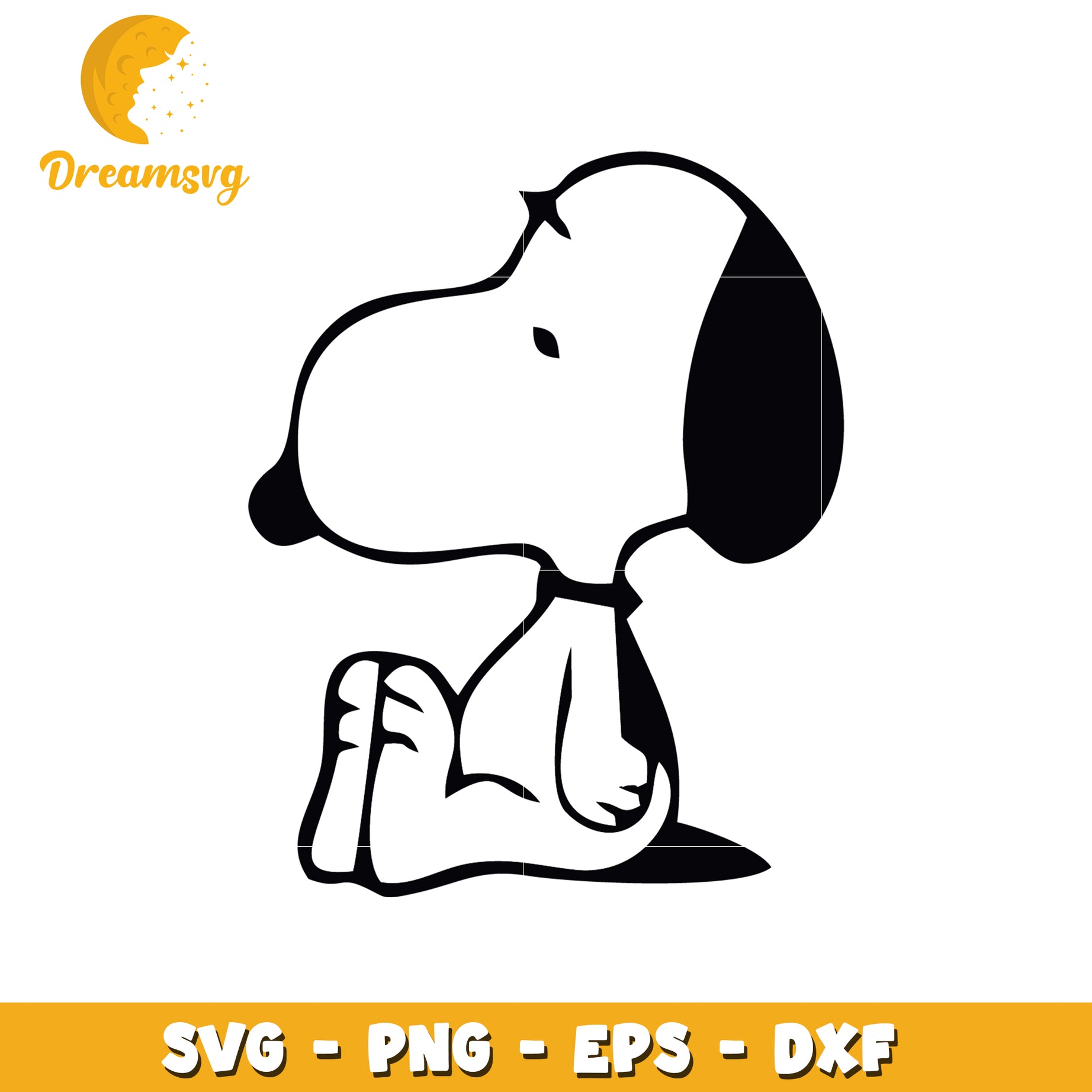 Snoopy SVG Cut File PNG EPS DXF