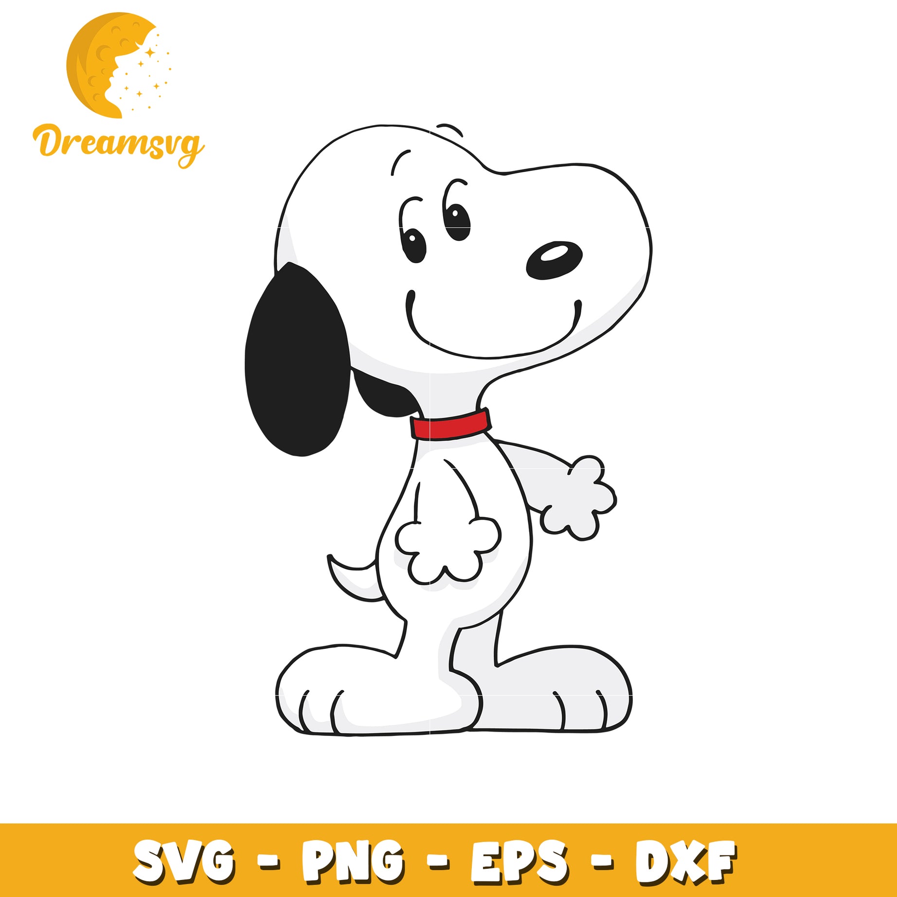 Snoopy SVG PNG EPS DXF Cut File