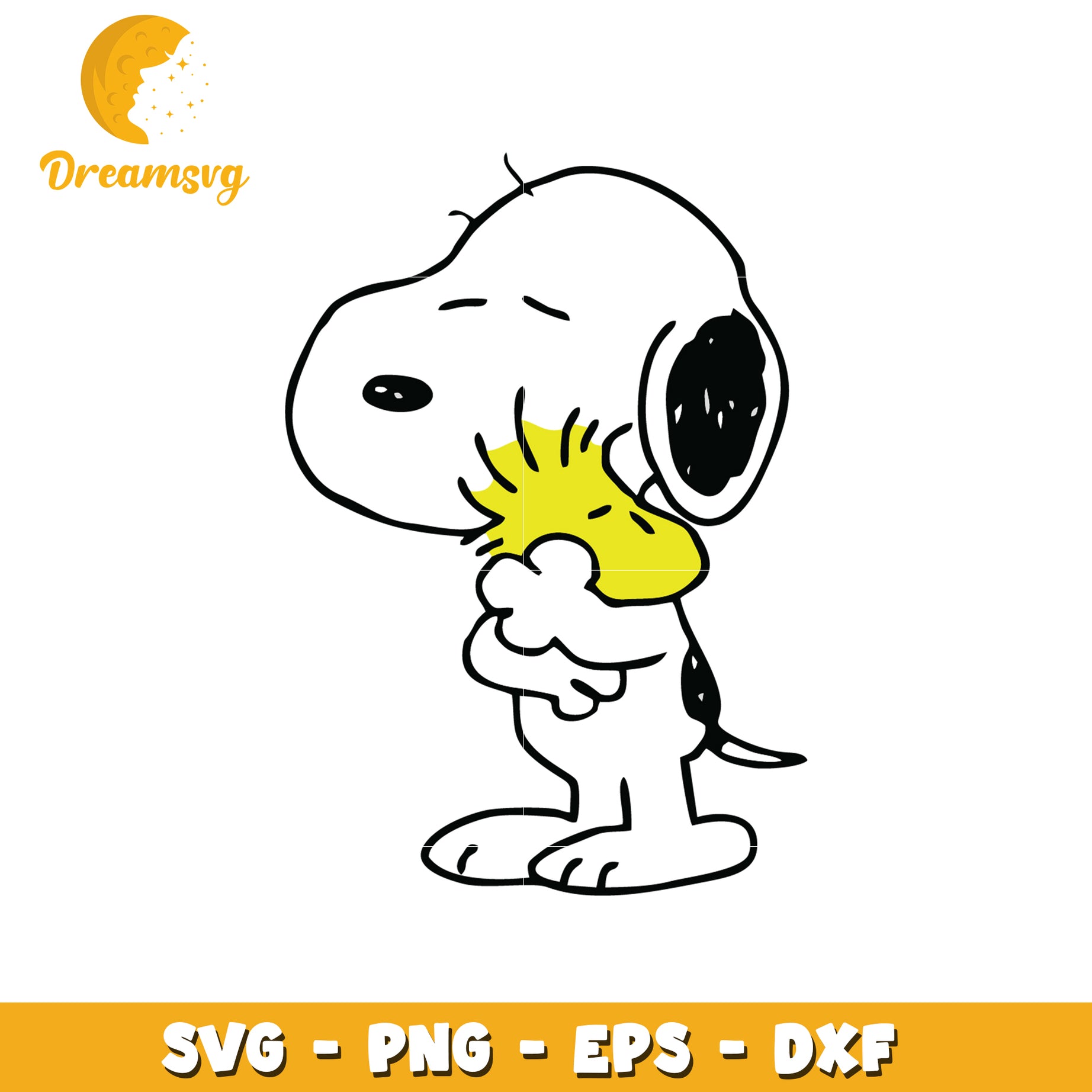 Snoopy and Woodstock SVG Cut File