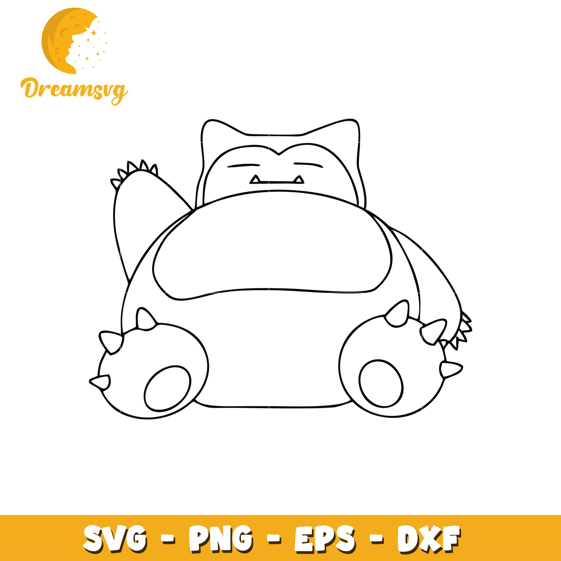 Snorlax SVG Cut File for Cricut