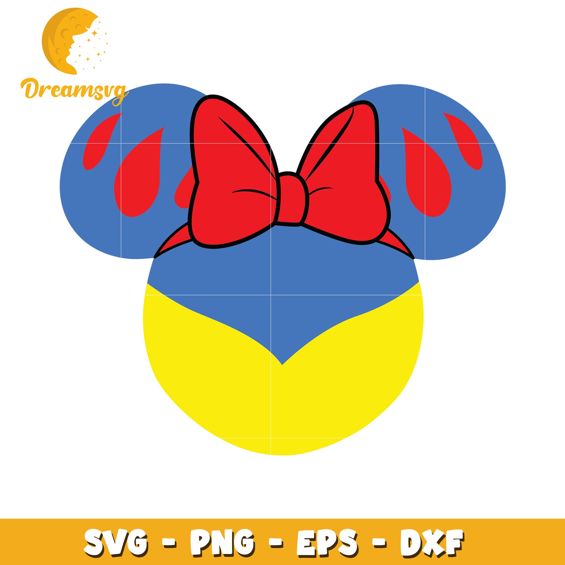 Snow White Mickey Ears SVG PNG EPS DXF