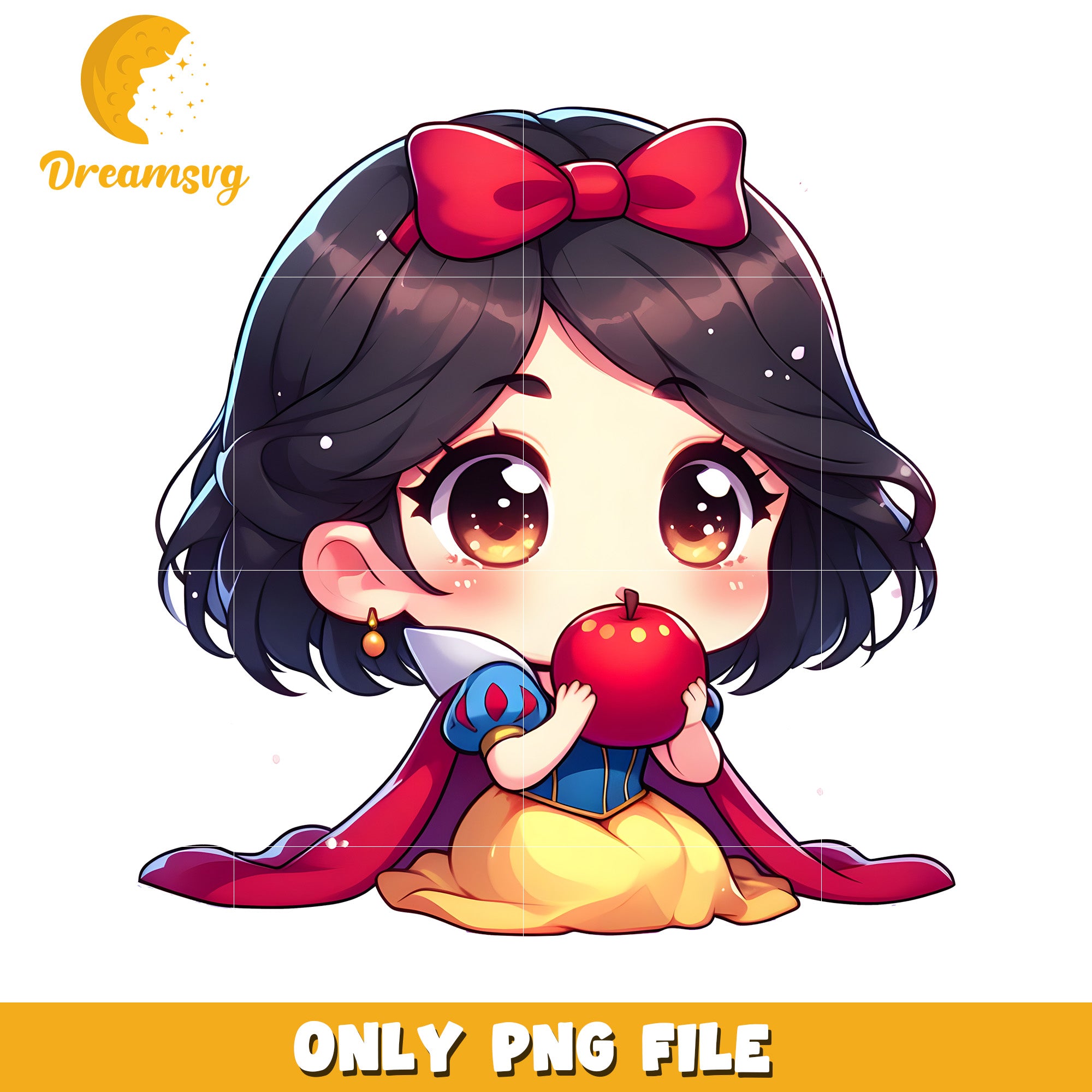 Snow White PNG Cute Anime  Digital Art
