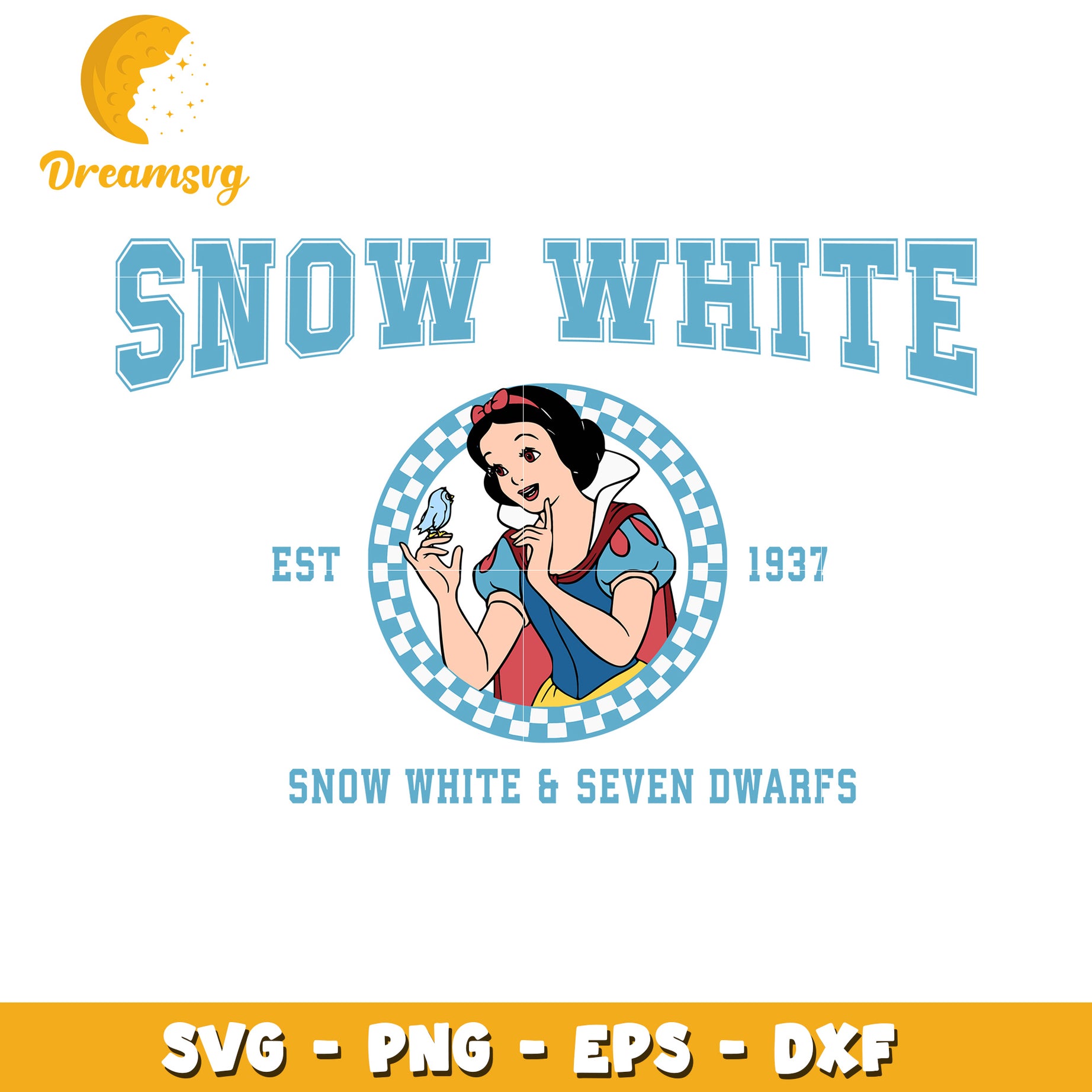 Snow White SVG PNG EPS DXF Files