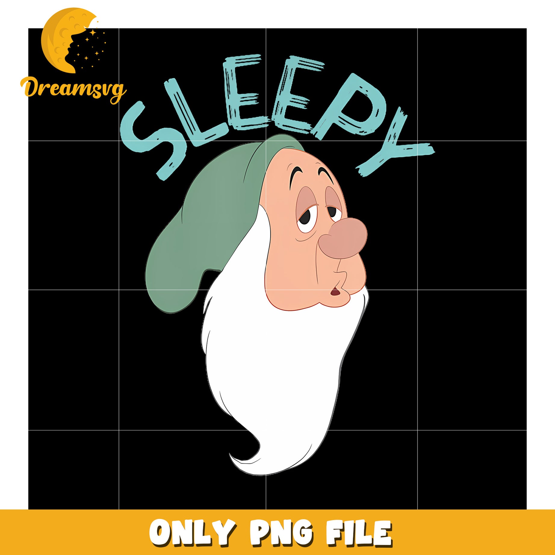 Snow White  The Seven Dwarfs Sleepy Face png, spirit halloween​ png, halloween ends​ png