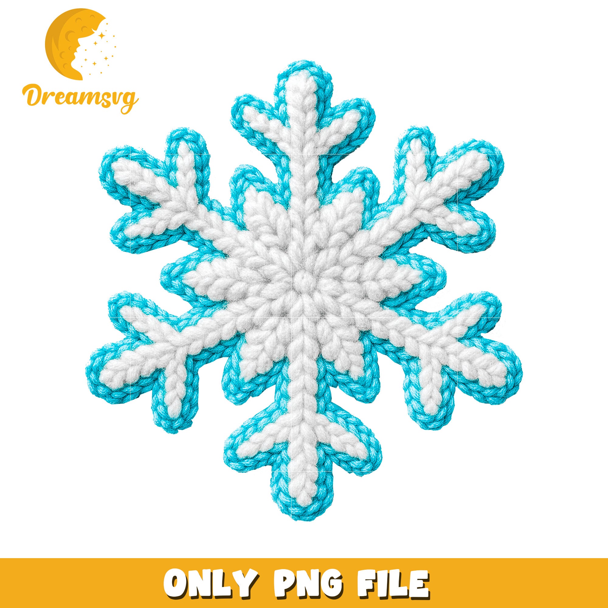 Snowflake Yarn Crochet png, christmas story png, christmas cartoon png