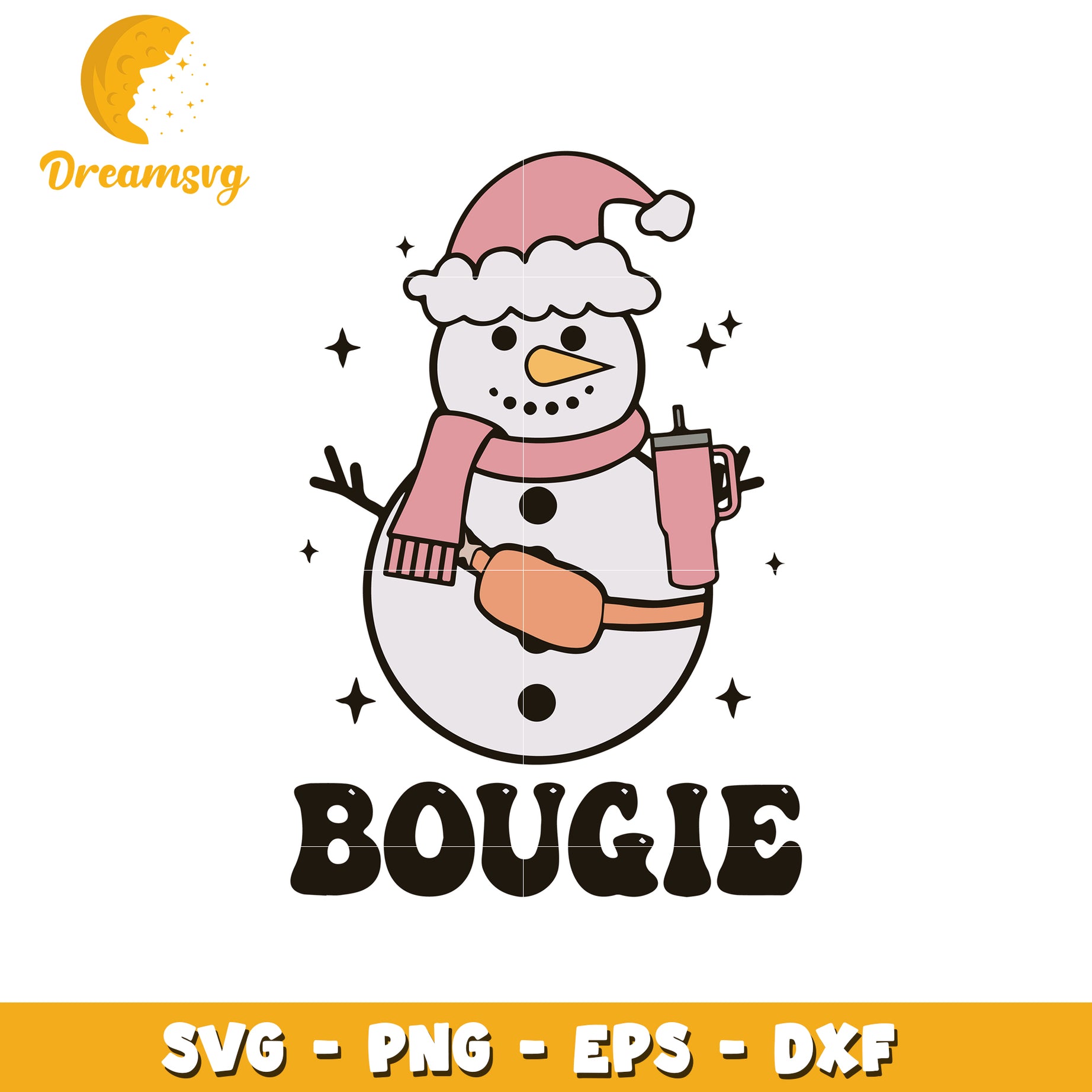 Snow man boogie design svg, christmas day svg, snow man svg