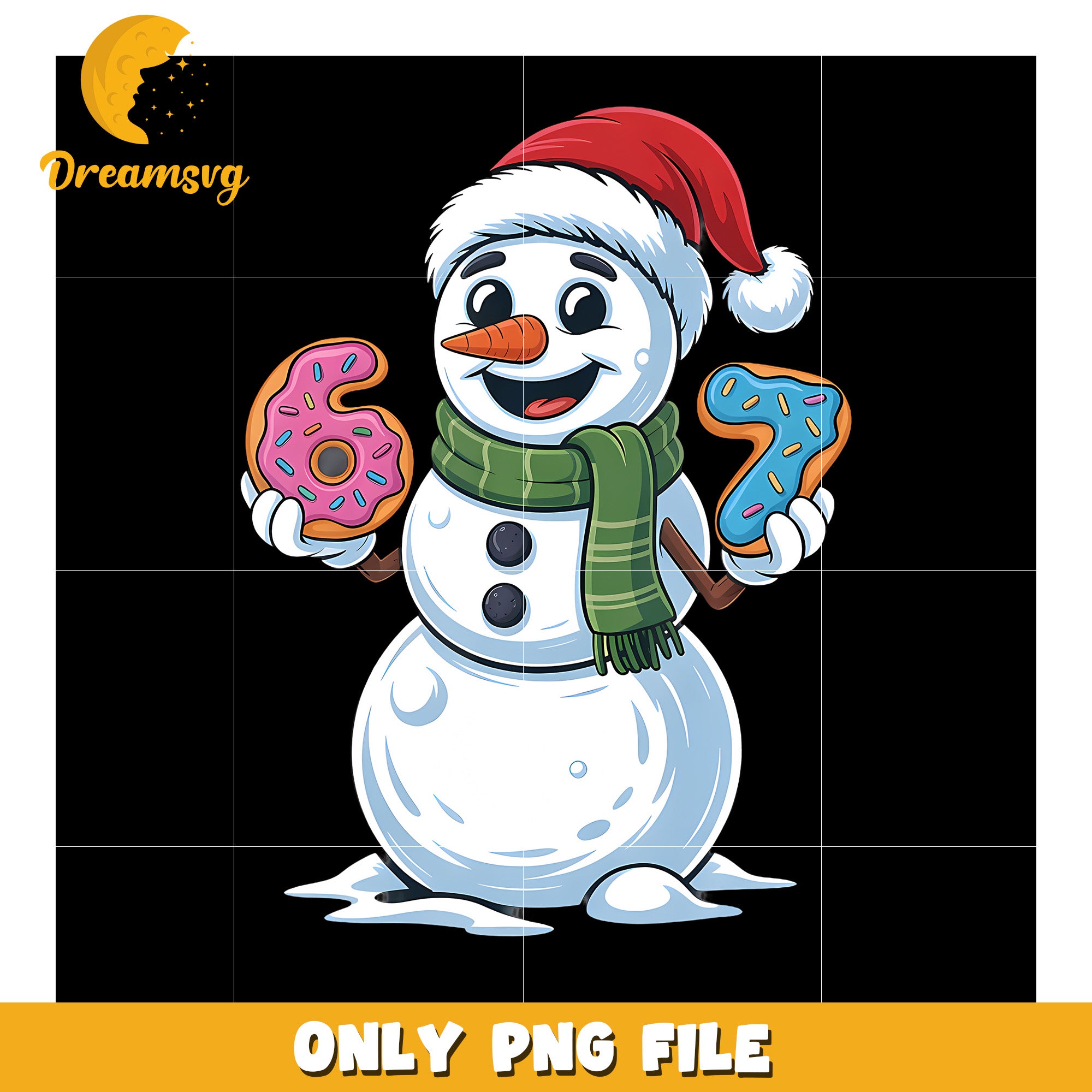 Snowman holding six and seven png, funny clipart png, humor trend png