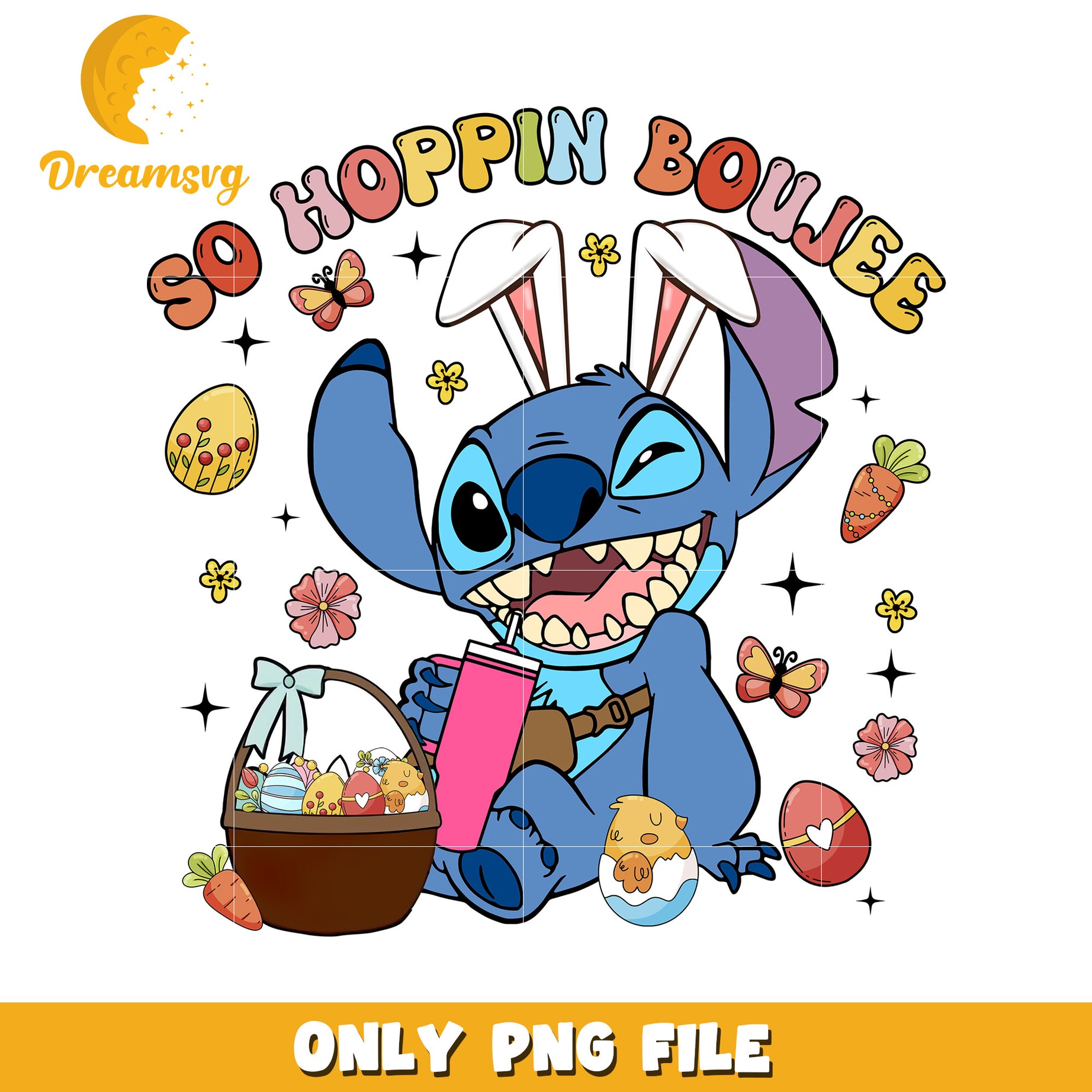 So Hoppin Boujee PNG File Cute Cartoon Design Download