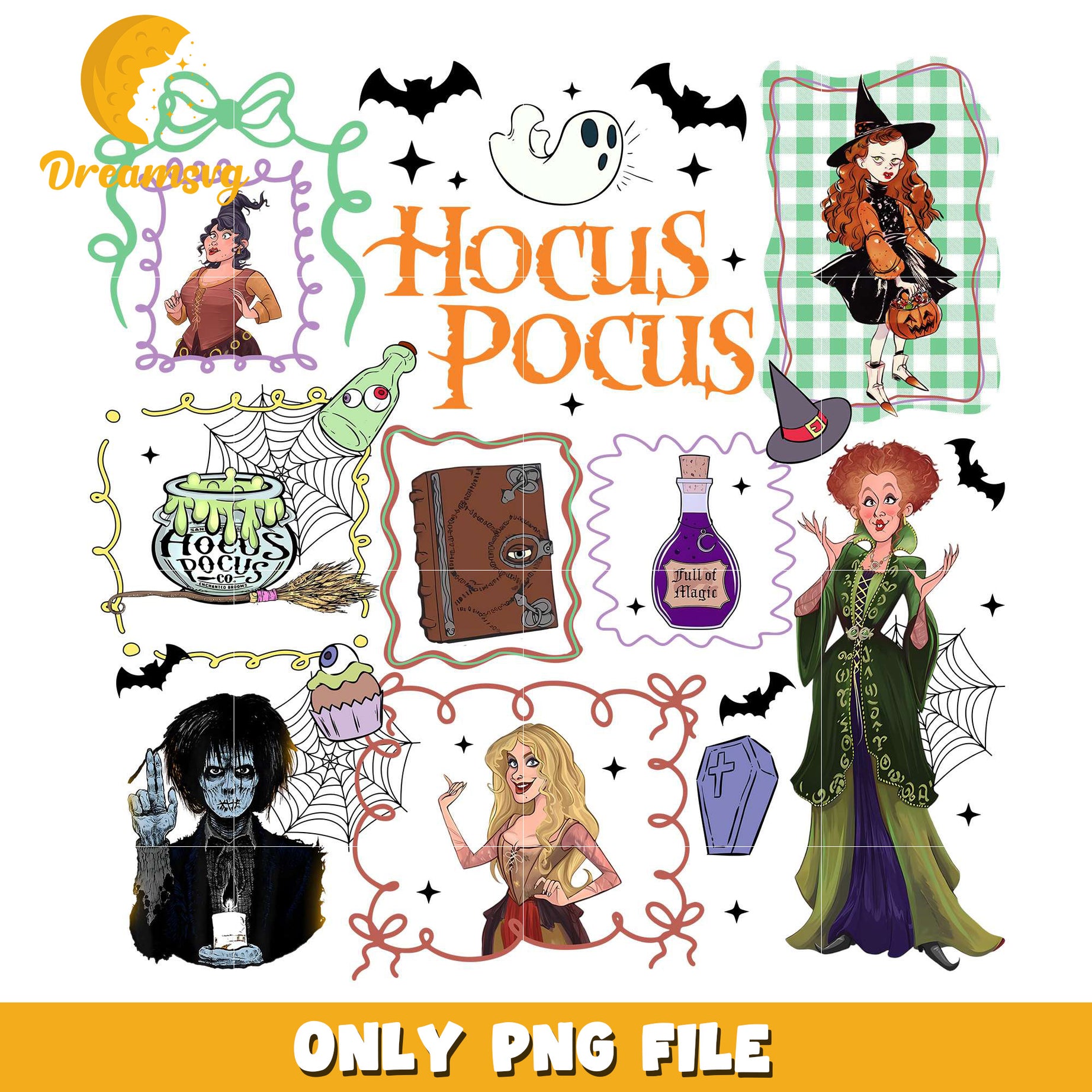 Socus pocus design png, halloween eve​​ png, halloween ends​ png