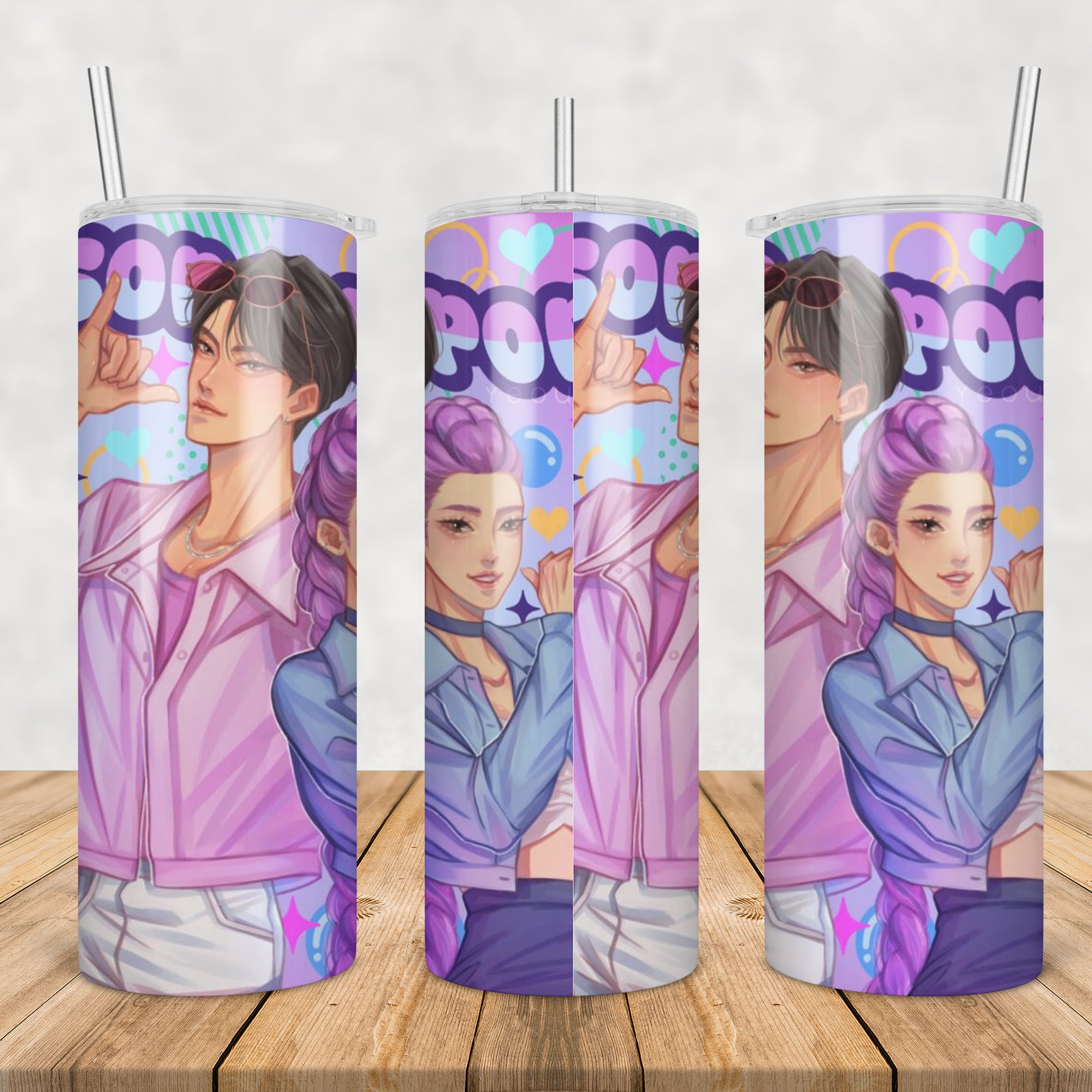 Soda pop rumi and jinu tumbler png, soda pop tumbler png, rumi tumbler png
