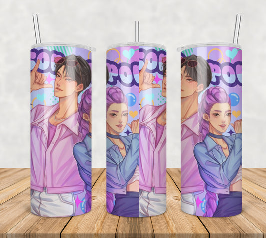Soda pop rumi and jinu tumbler png, soda pop tumbler png, rumi tumbler png