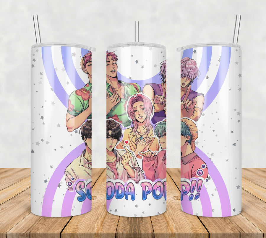 Soda pop saja boys tumbler png, soda pop tumbler png, saja boys tumbler png