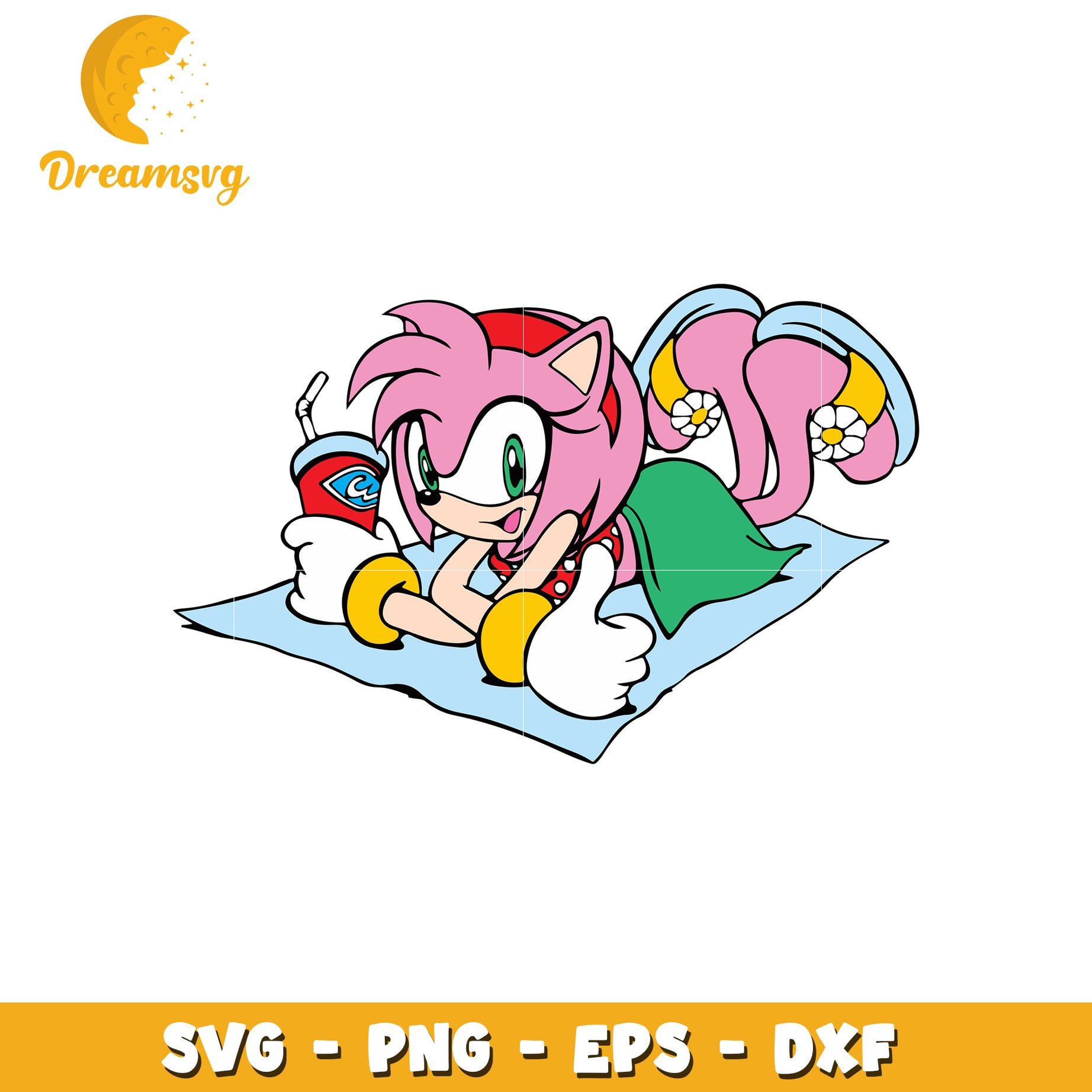 Sonic Amy Rose SVG Cut File