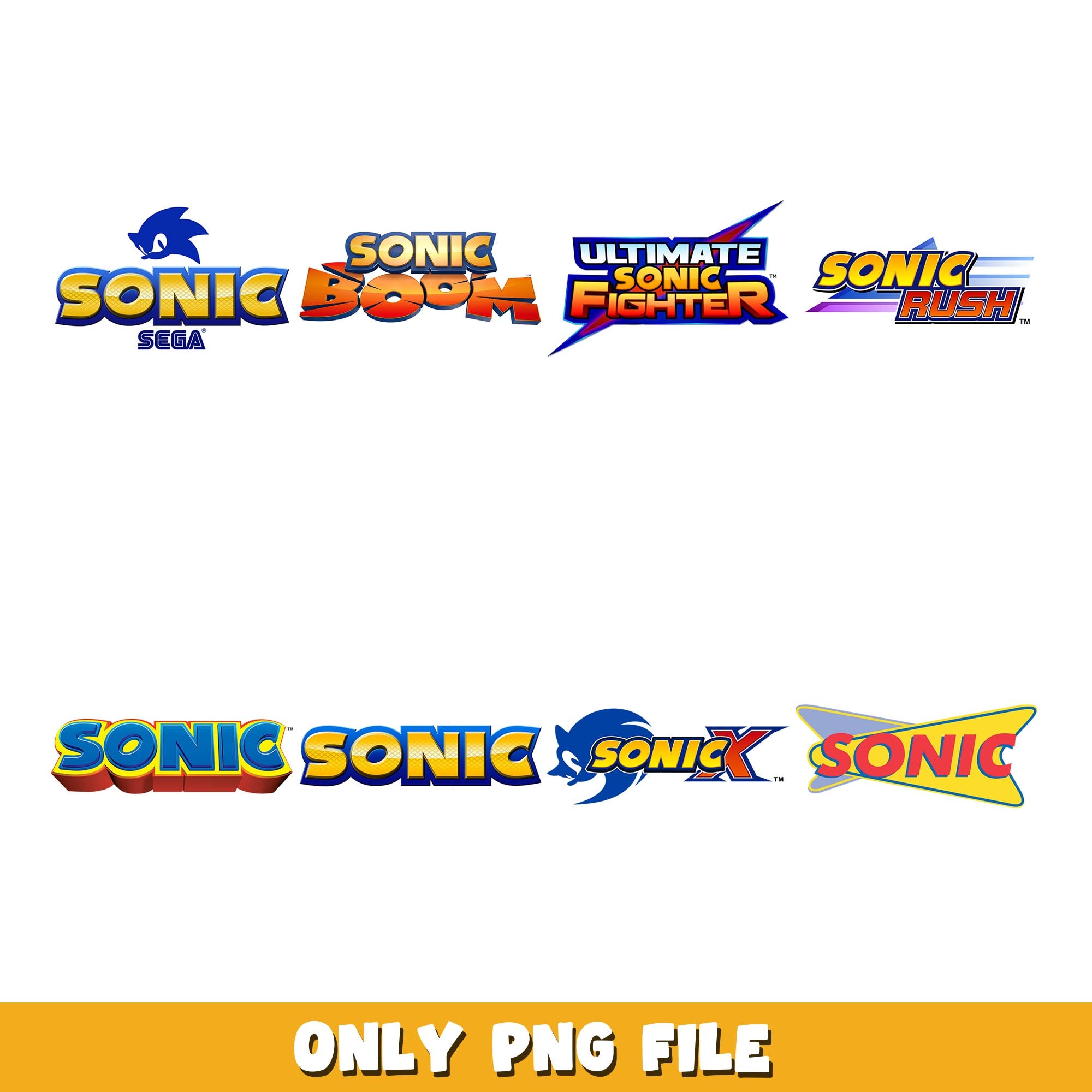 Sonic the hedgehog logo png, Sonic bundle png, cartoon png – DreamSVG Store