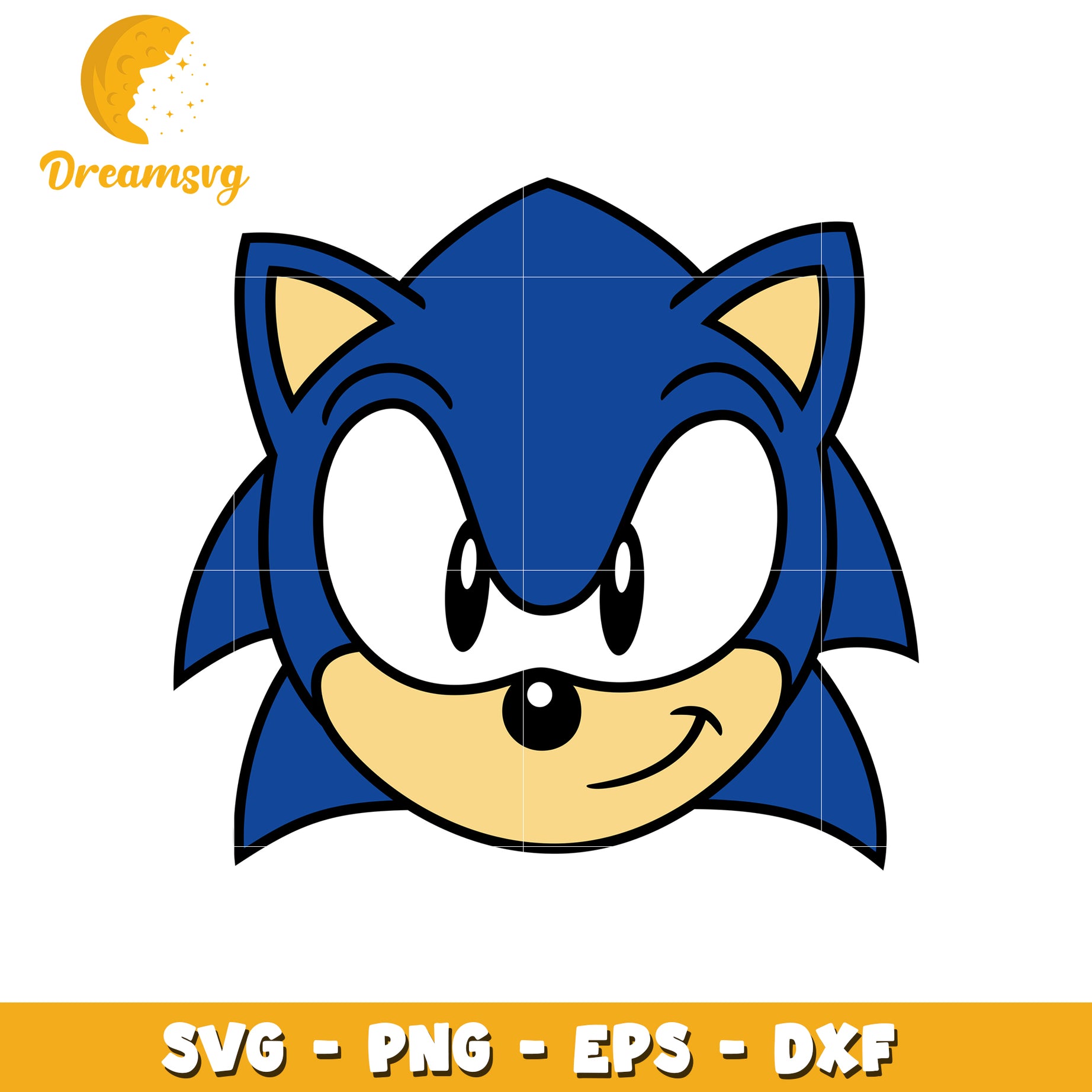 Sonic the Hedgehog SVG PNG EPS DXF