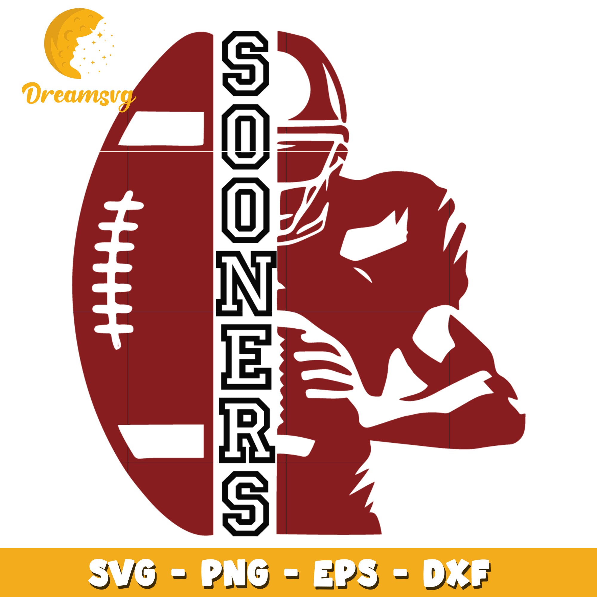 Sooners Football SVG File for Digital Crafting and Design Use