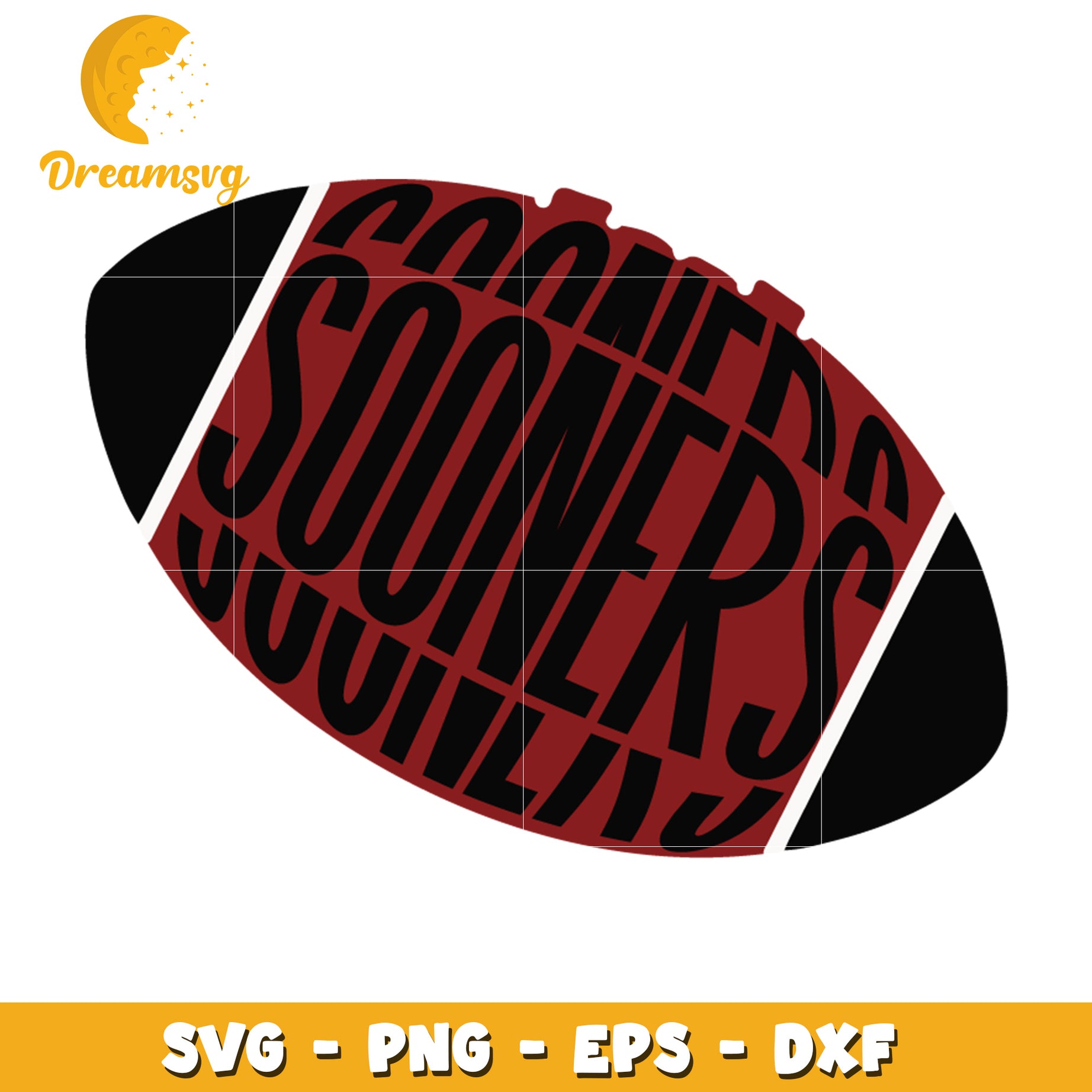 Sooners Football SVG PNG EPS DXF Cut File