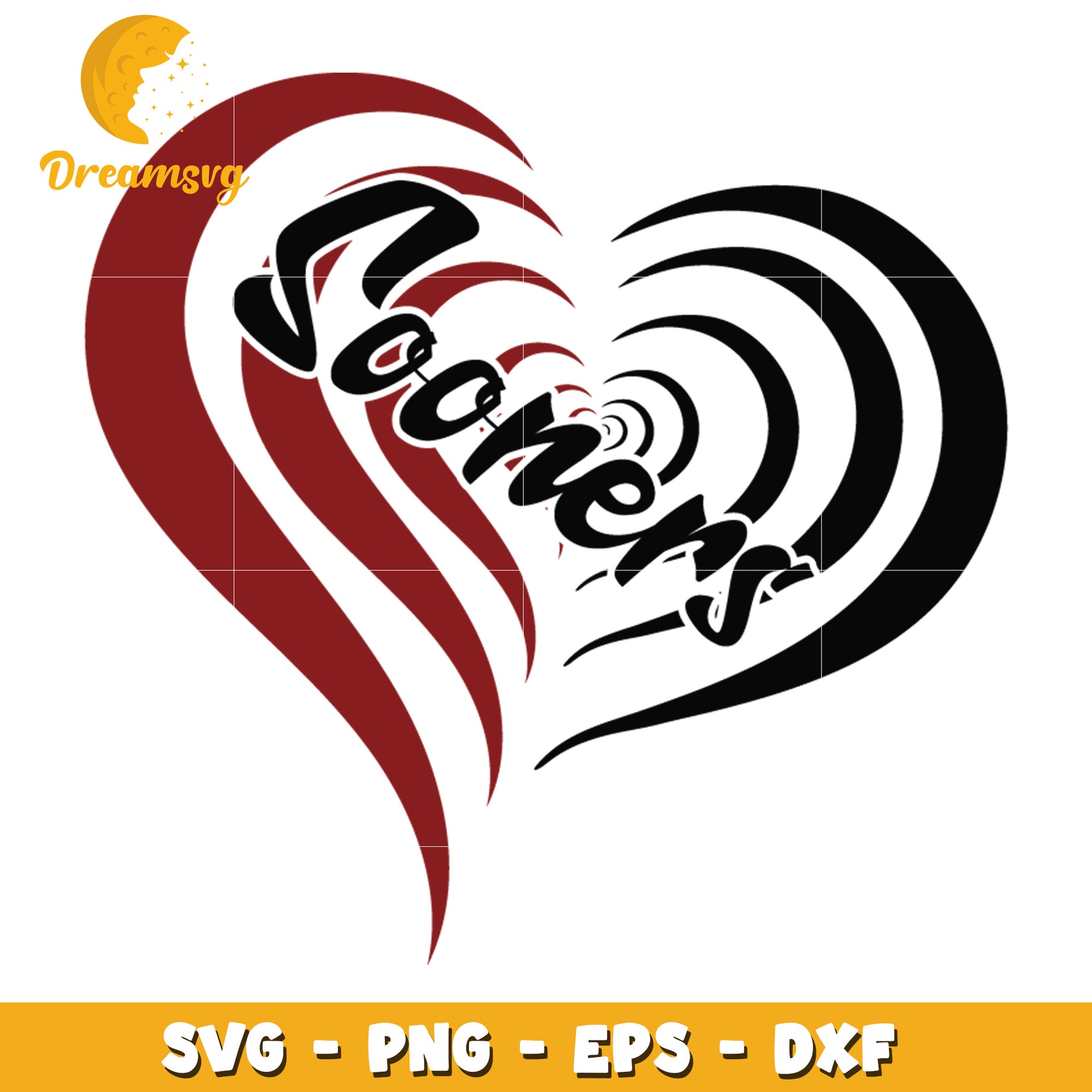 Sooners Heart SVG Cut File