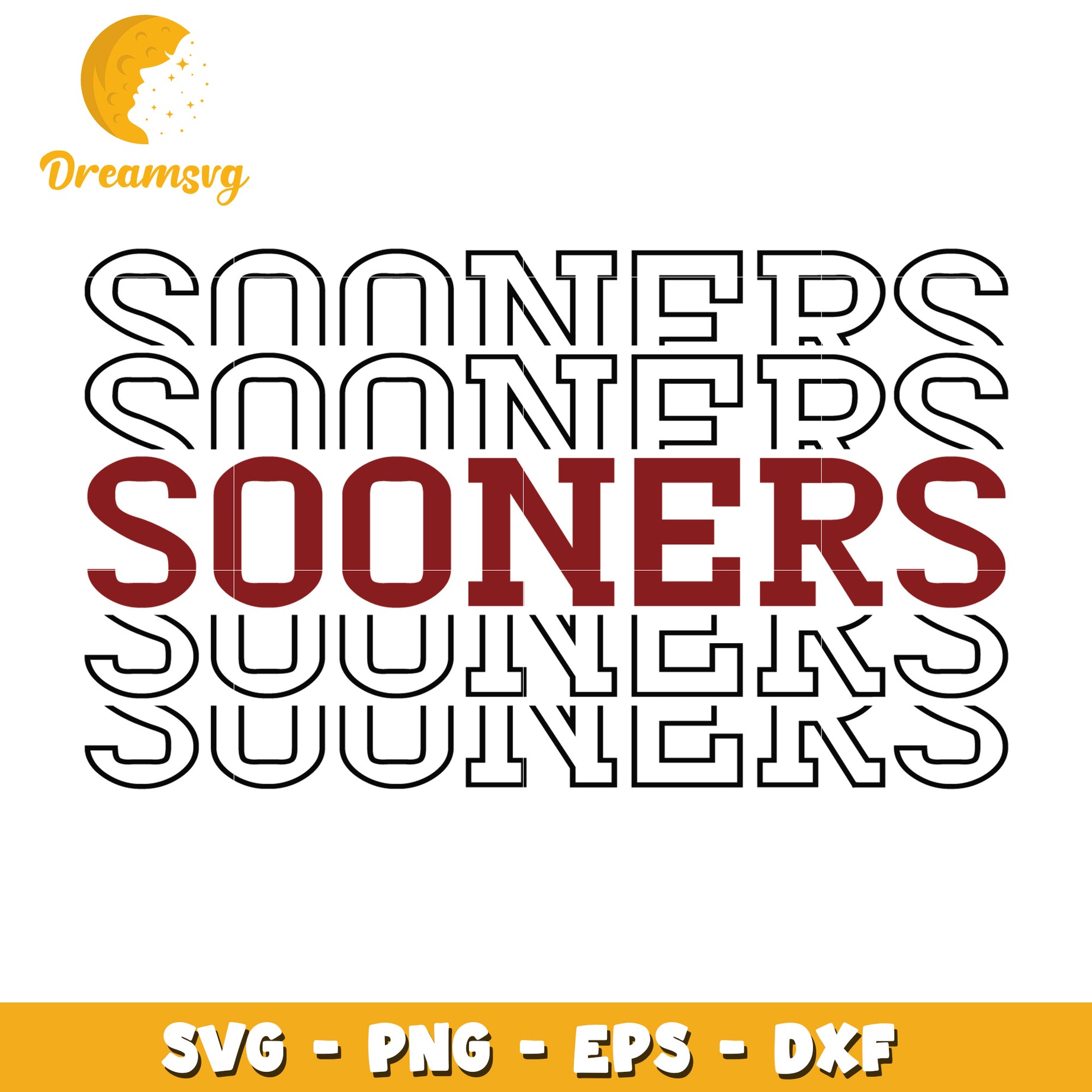 Sooners SVG PNG EPS DXF Cut File