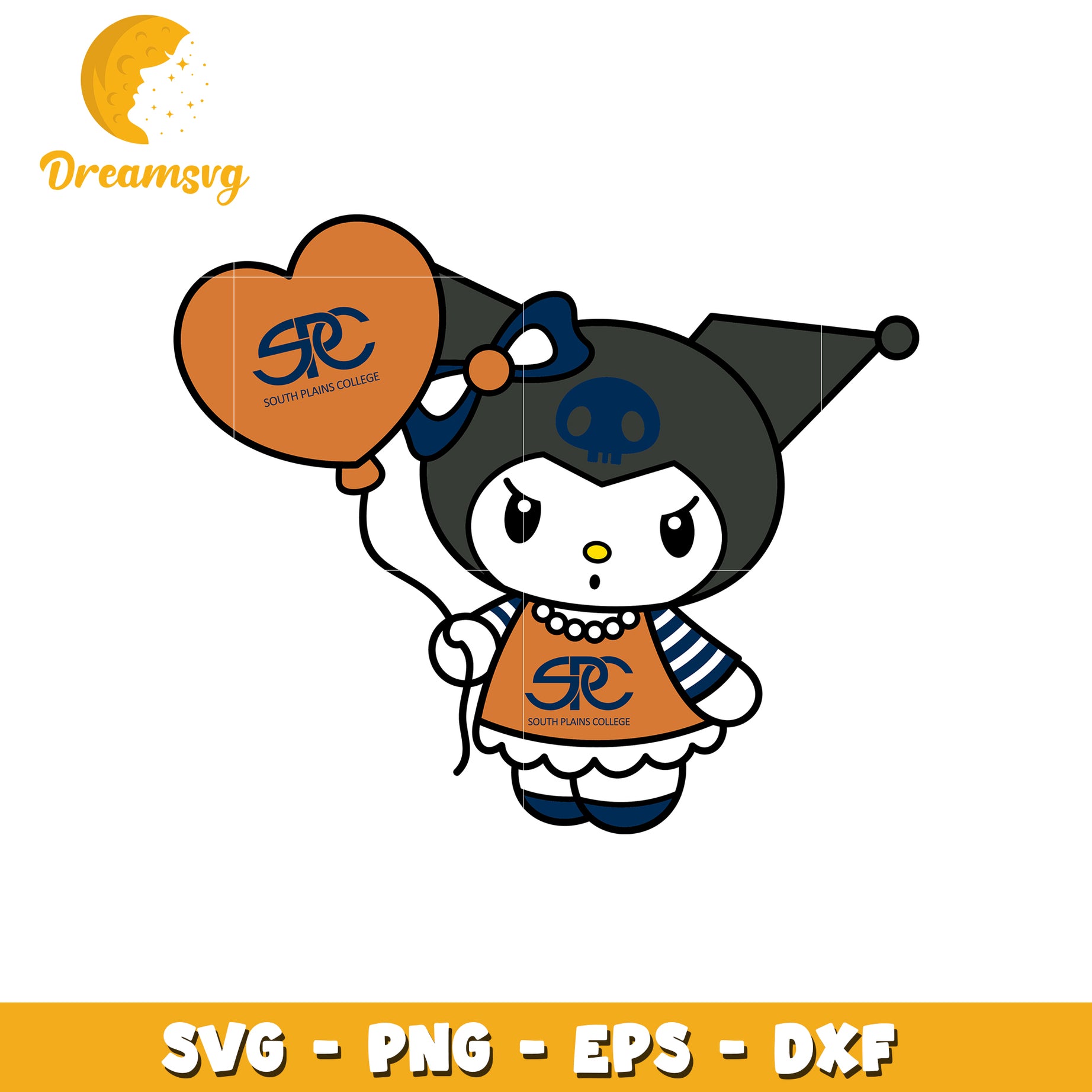 South Plains College Kuromi SVG Design