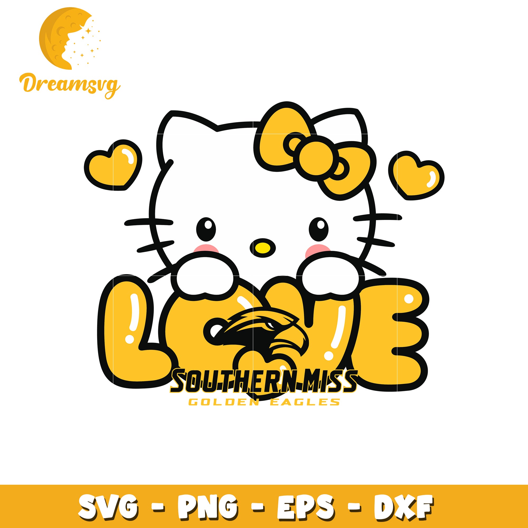 Southern Miss Golden Eagles SVG Design