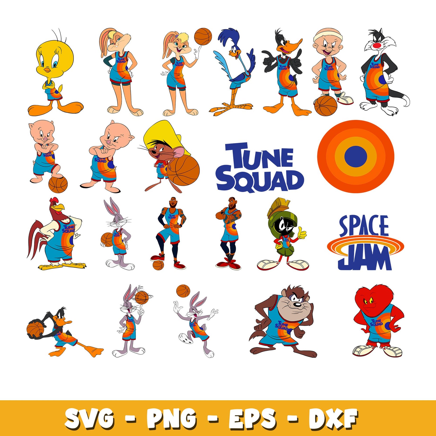 Space jam new legacy  svg, Looney tunes bundle svg, cartoon svg  