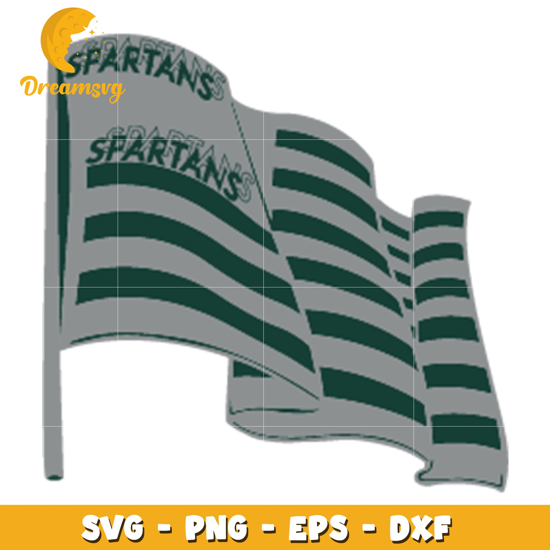 Spartan Flag SVG PNG EPS DXF Cut File