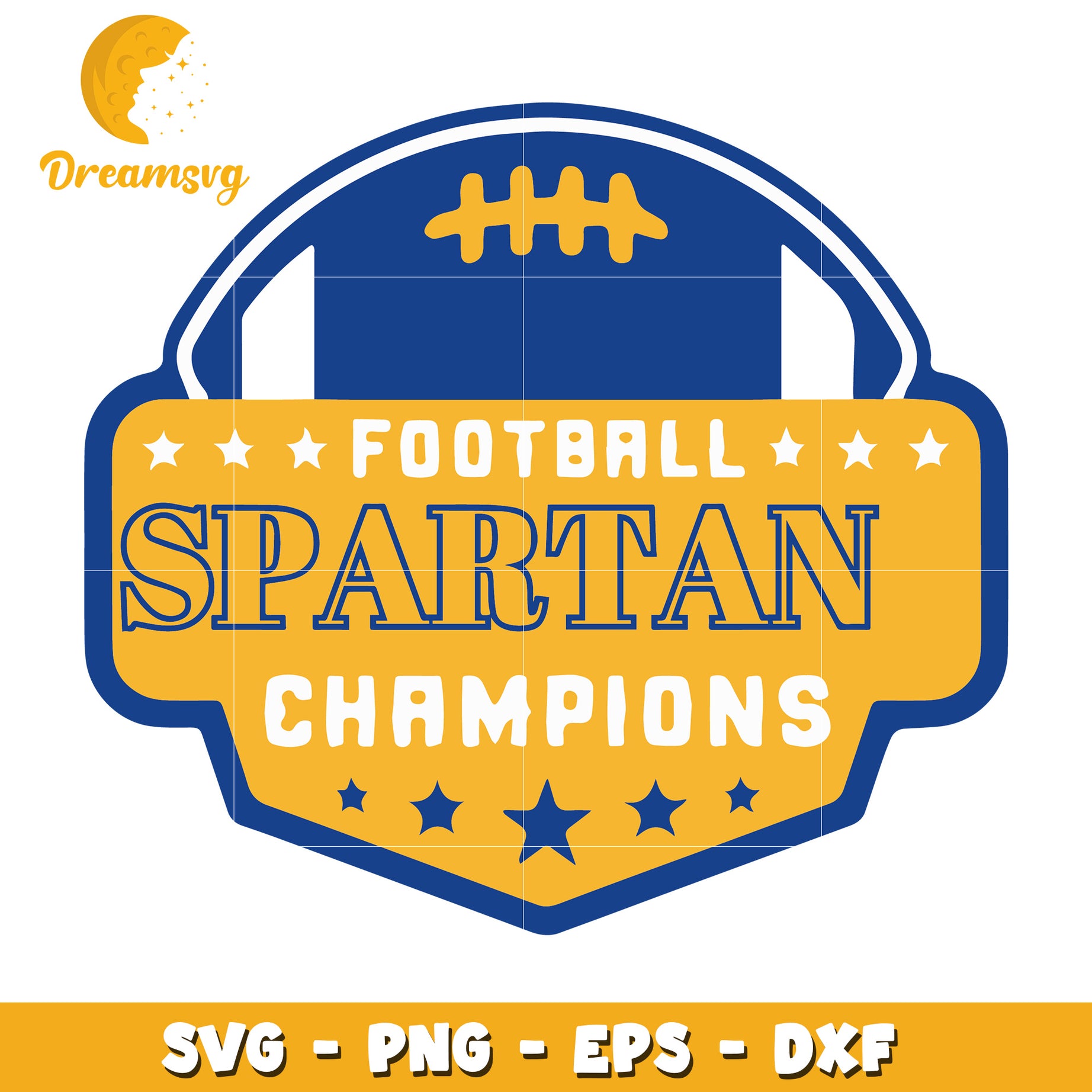 Spartan Football Champions SVG Cut File