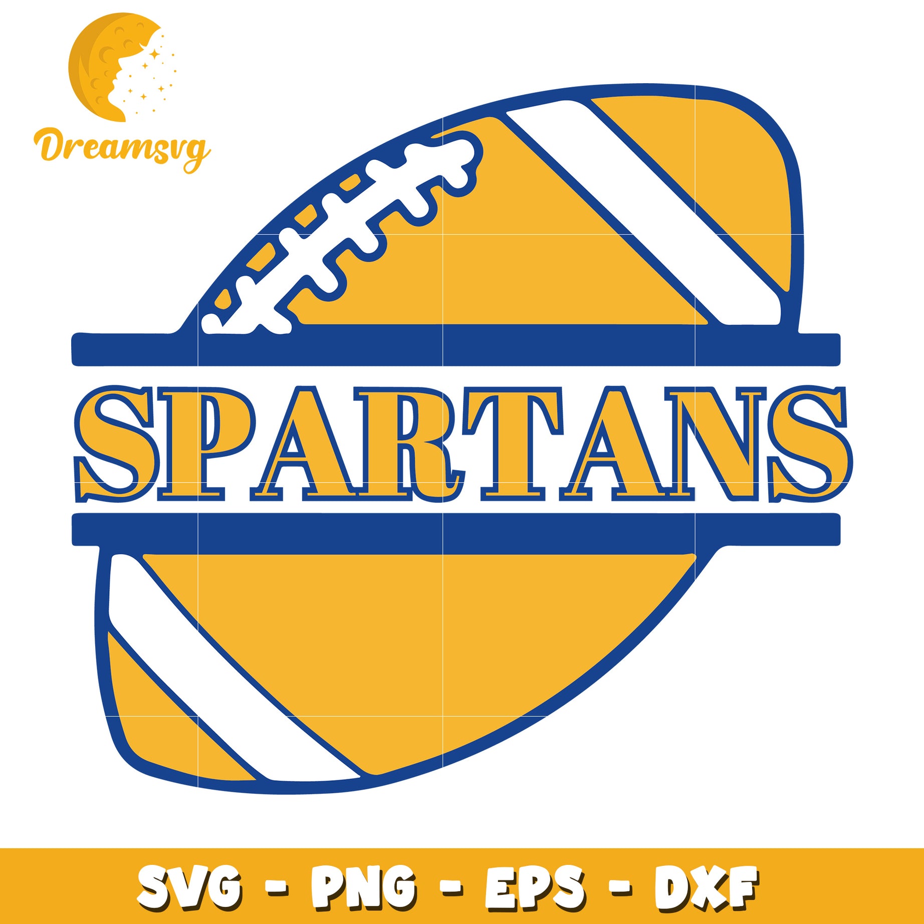 Spartan Football SVG Cut File