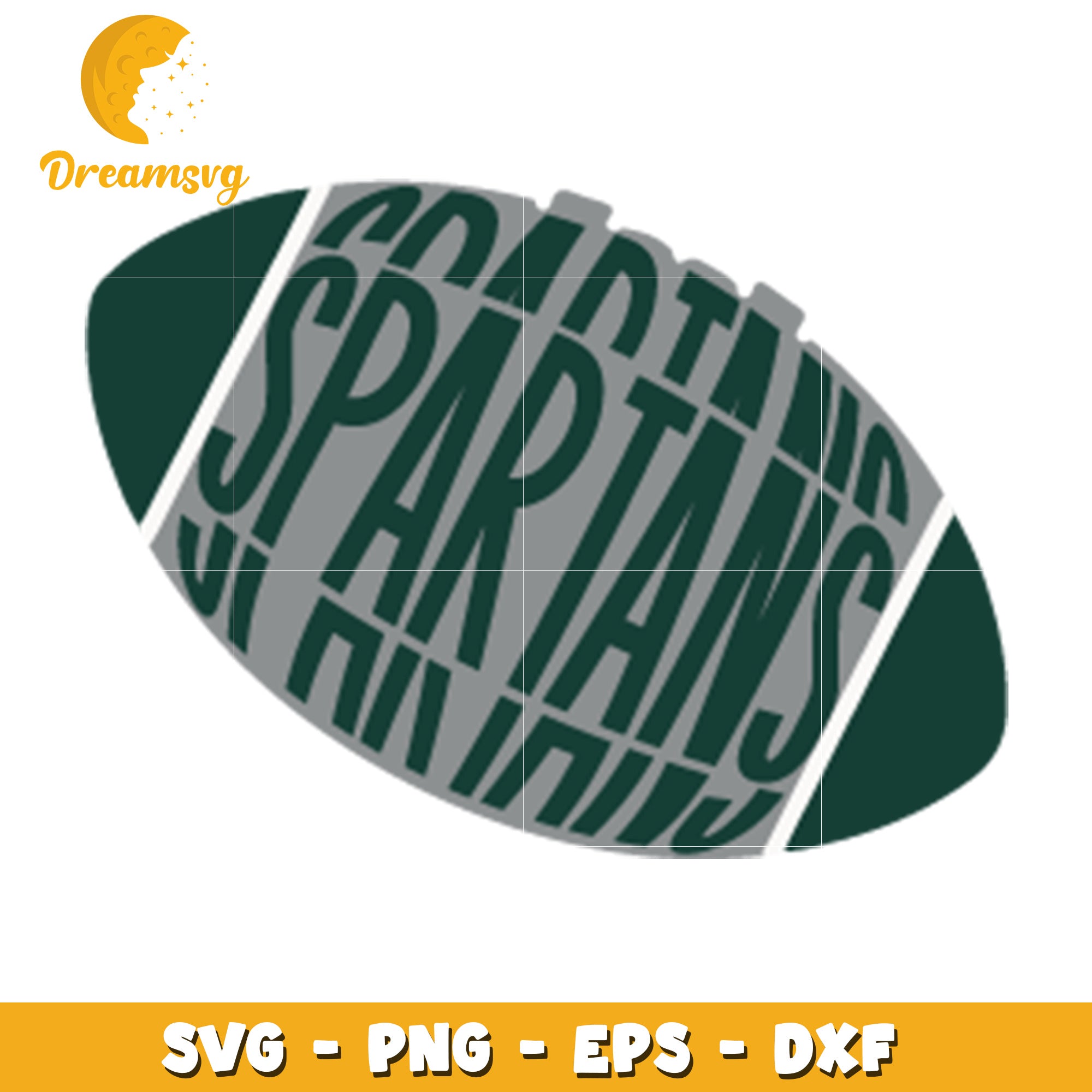 Spartan Football SVG Cut File