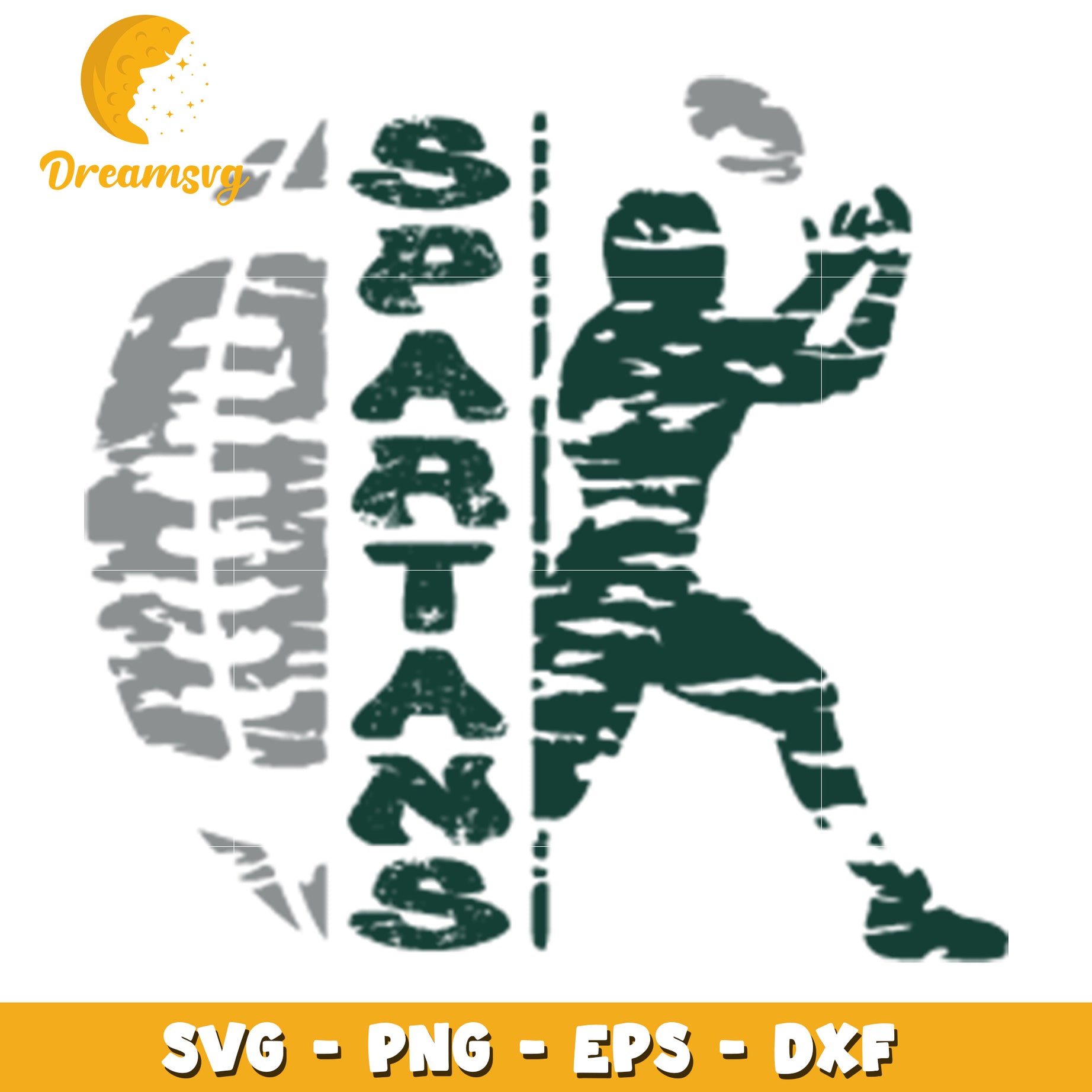 Spartan Football SVG Design for Crafting and Apparel Projects