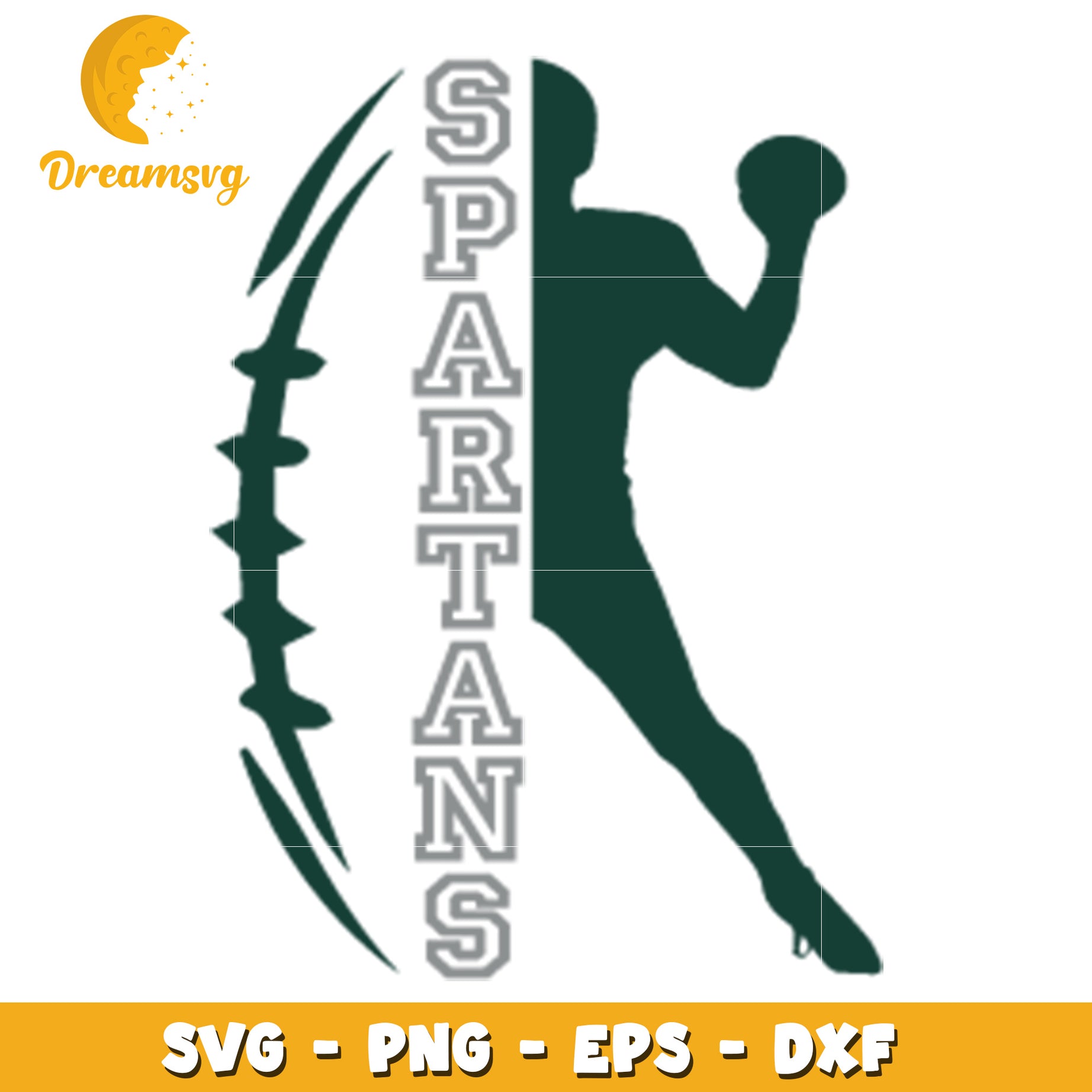 Spartan Football SVG Design for Team Spirit and Crafts