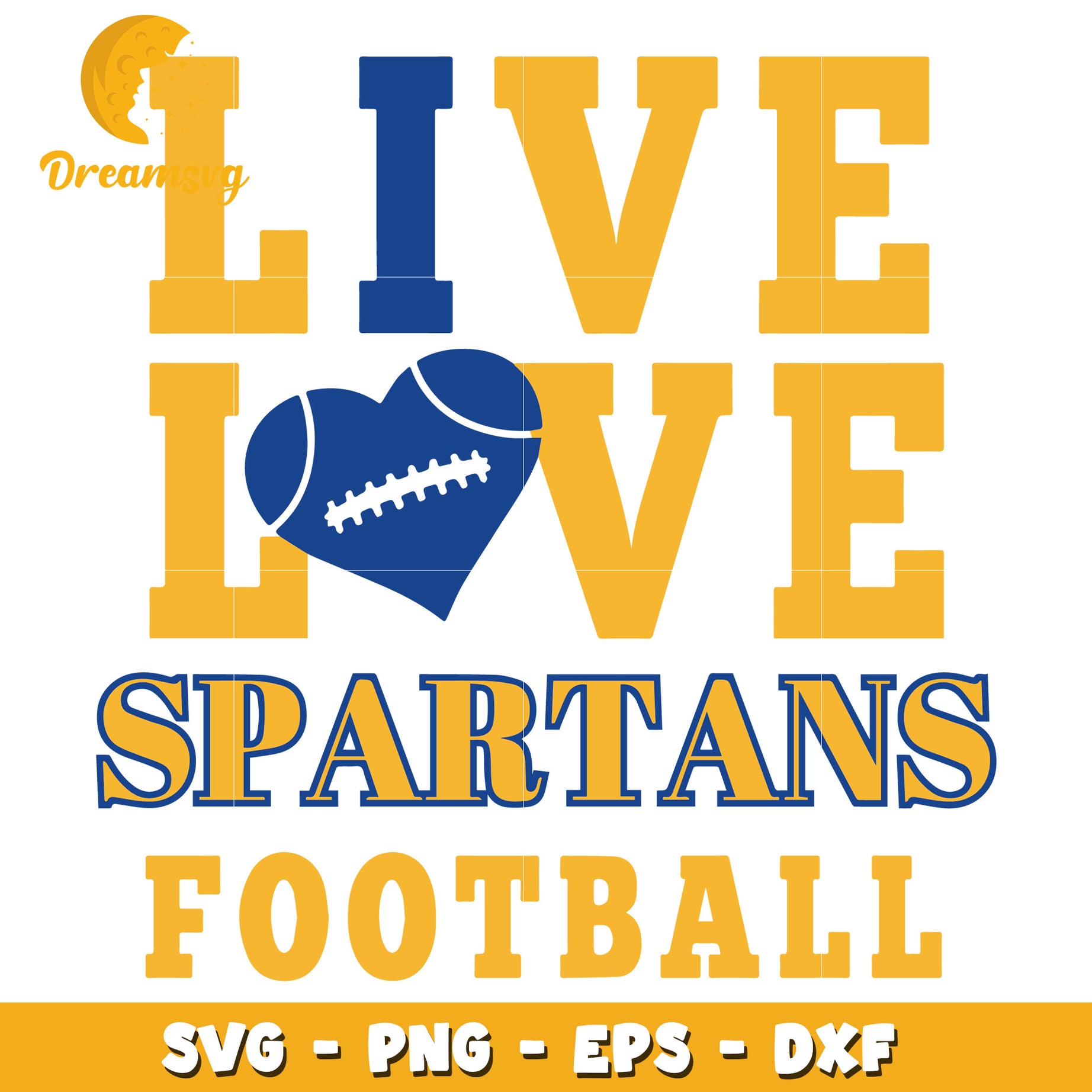 Spartan Football SVG PNG EPS DXF