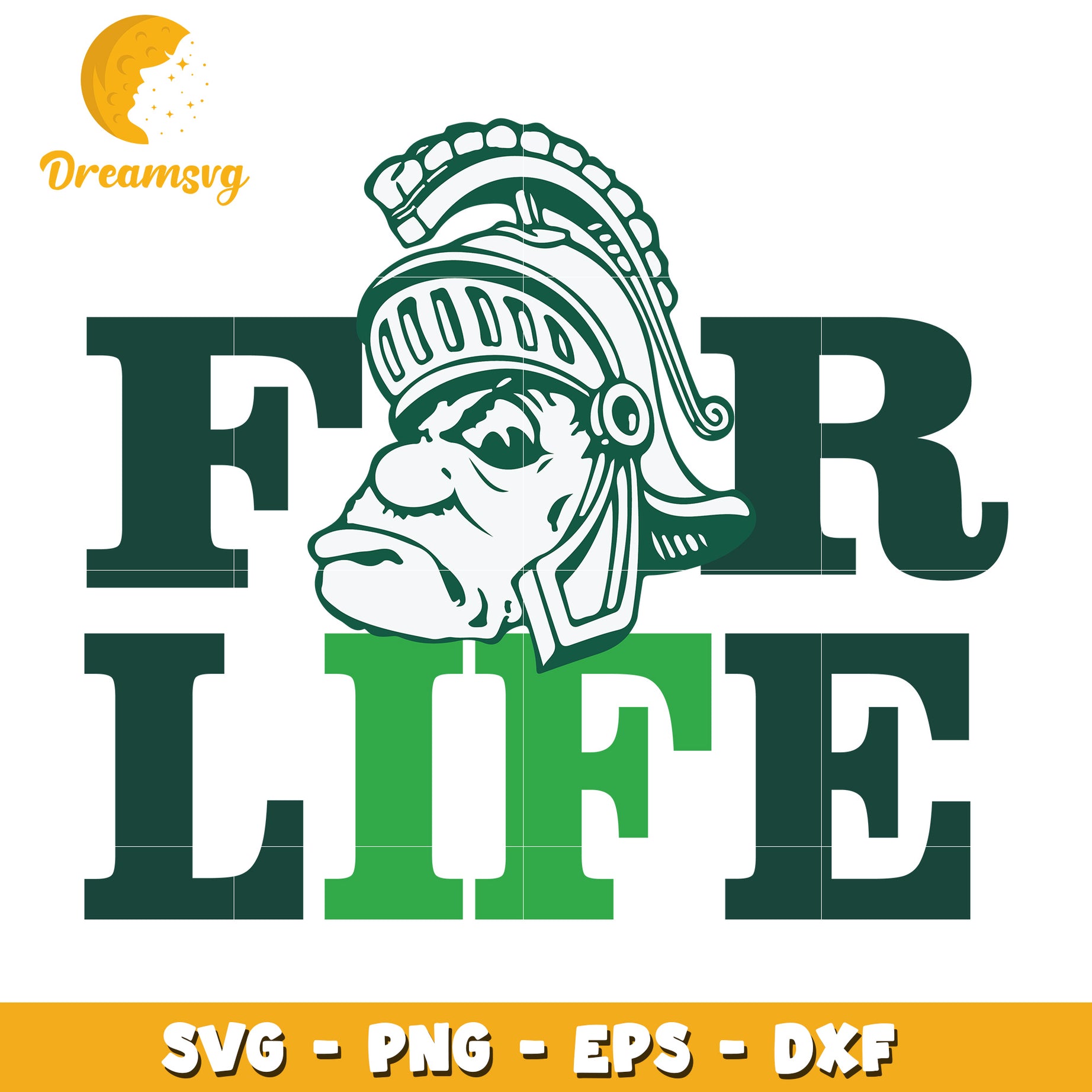 Spartan For Life SVG Design Clipart for Craft Projects