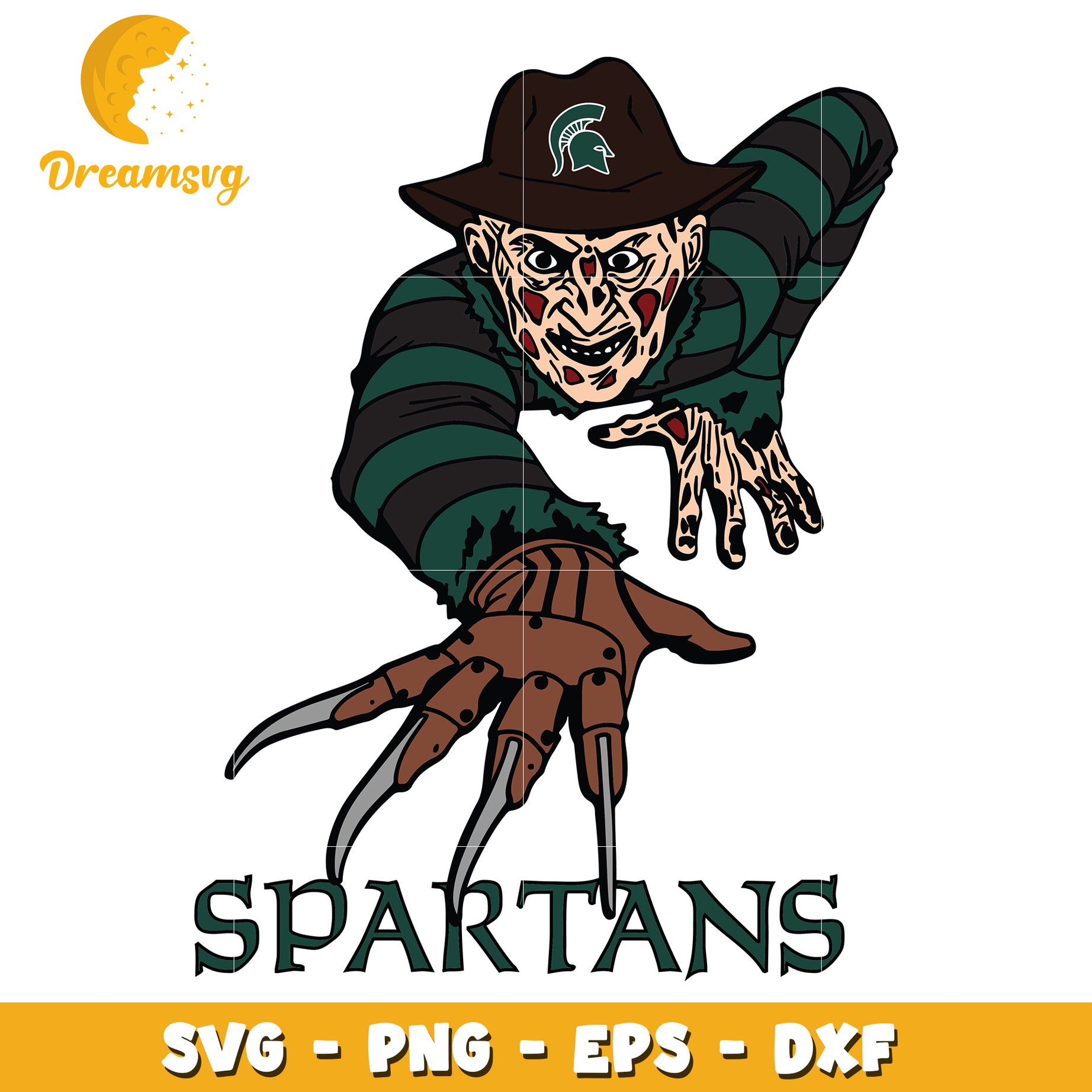 Spartan Freddy Krueger SVG Cut File