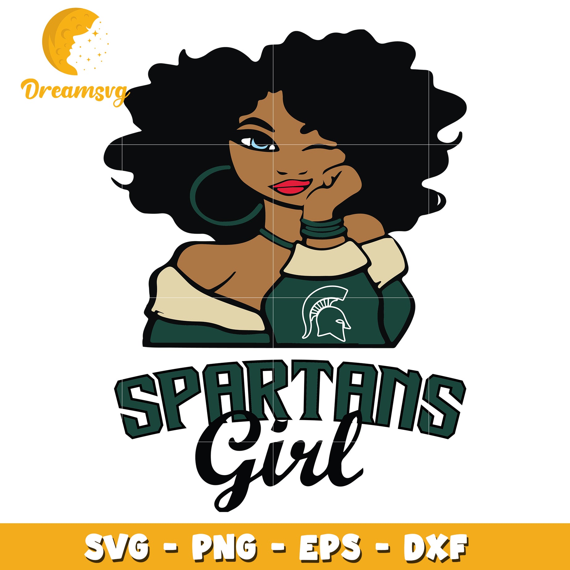 Spartan Girl SVG PNG EPS DXF Cut File