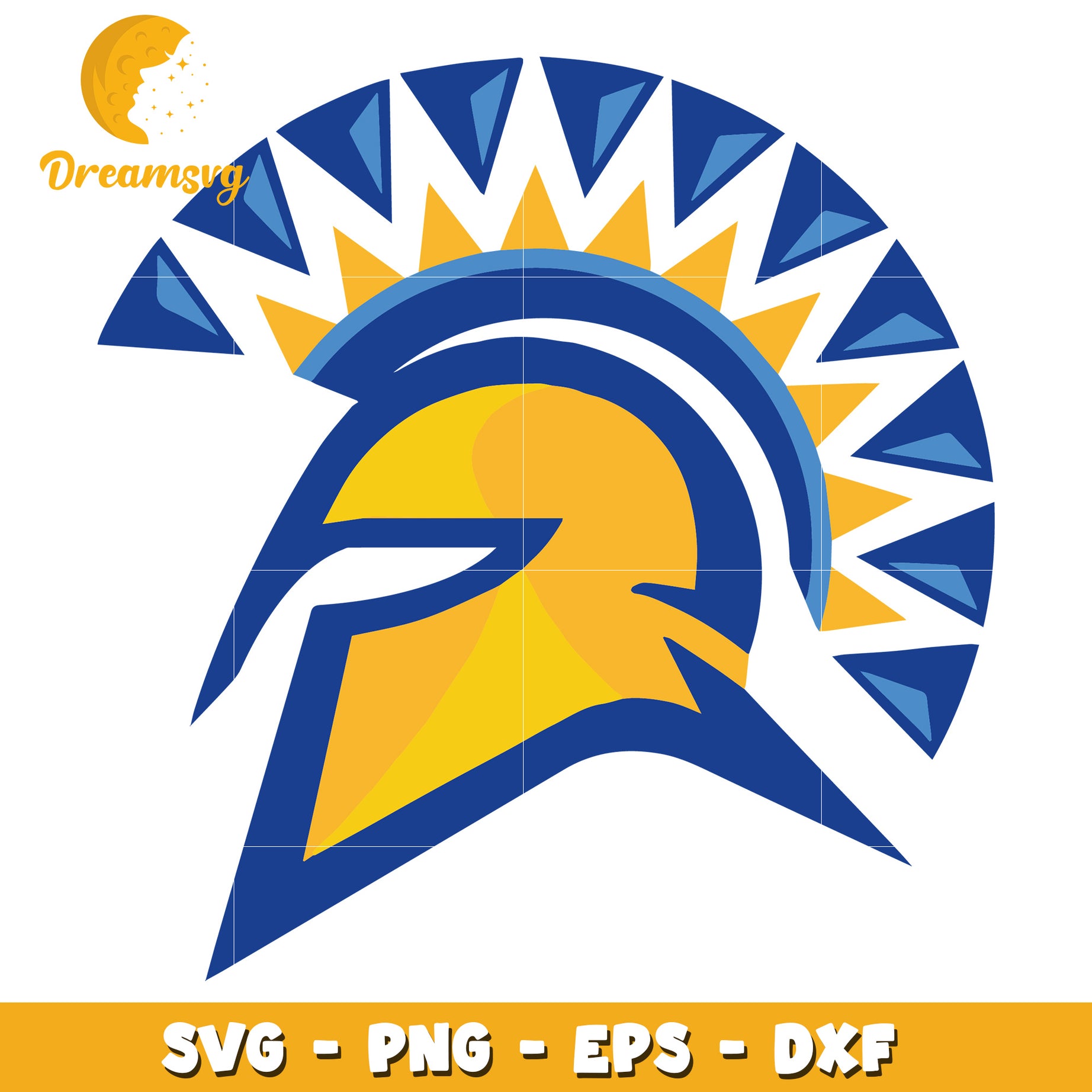 Spartan Helmet SVG PNG EPS DXF Cut File