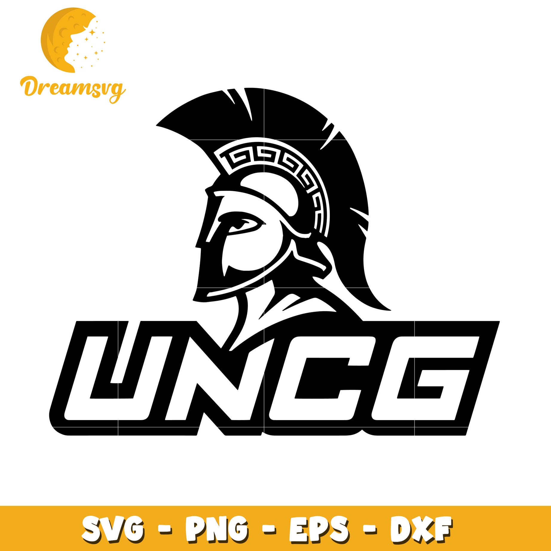 Spartan Helmet UNCG SVG PNG EPS DXF