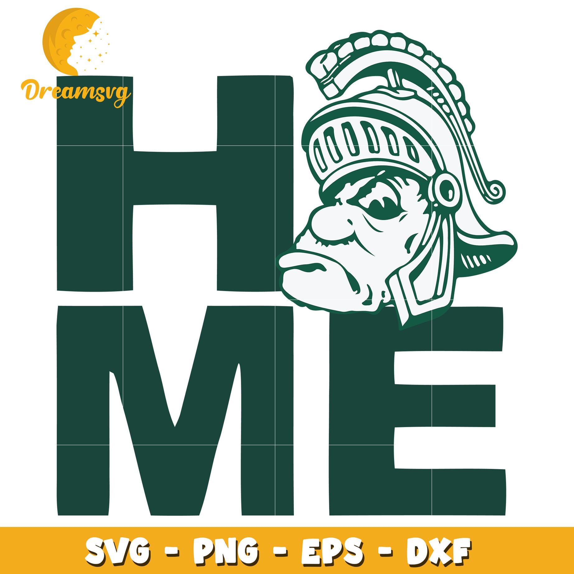 Spartan Home SVG PNG EPS DXF Cut File