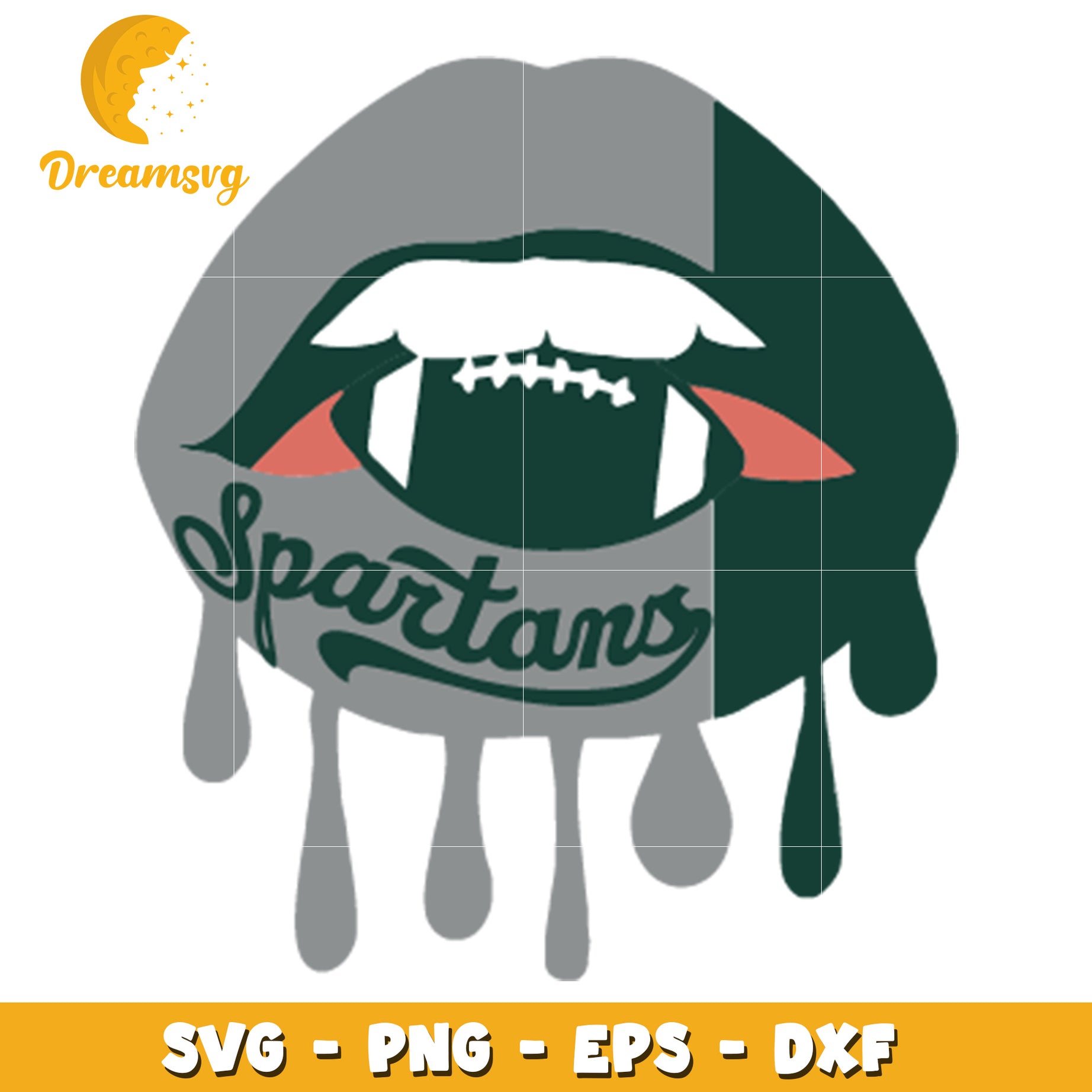 Spartan Lips SVG Cut File