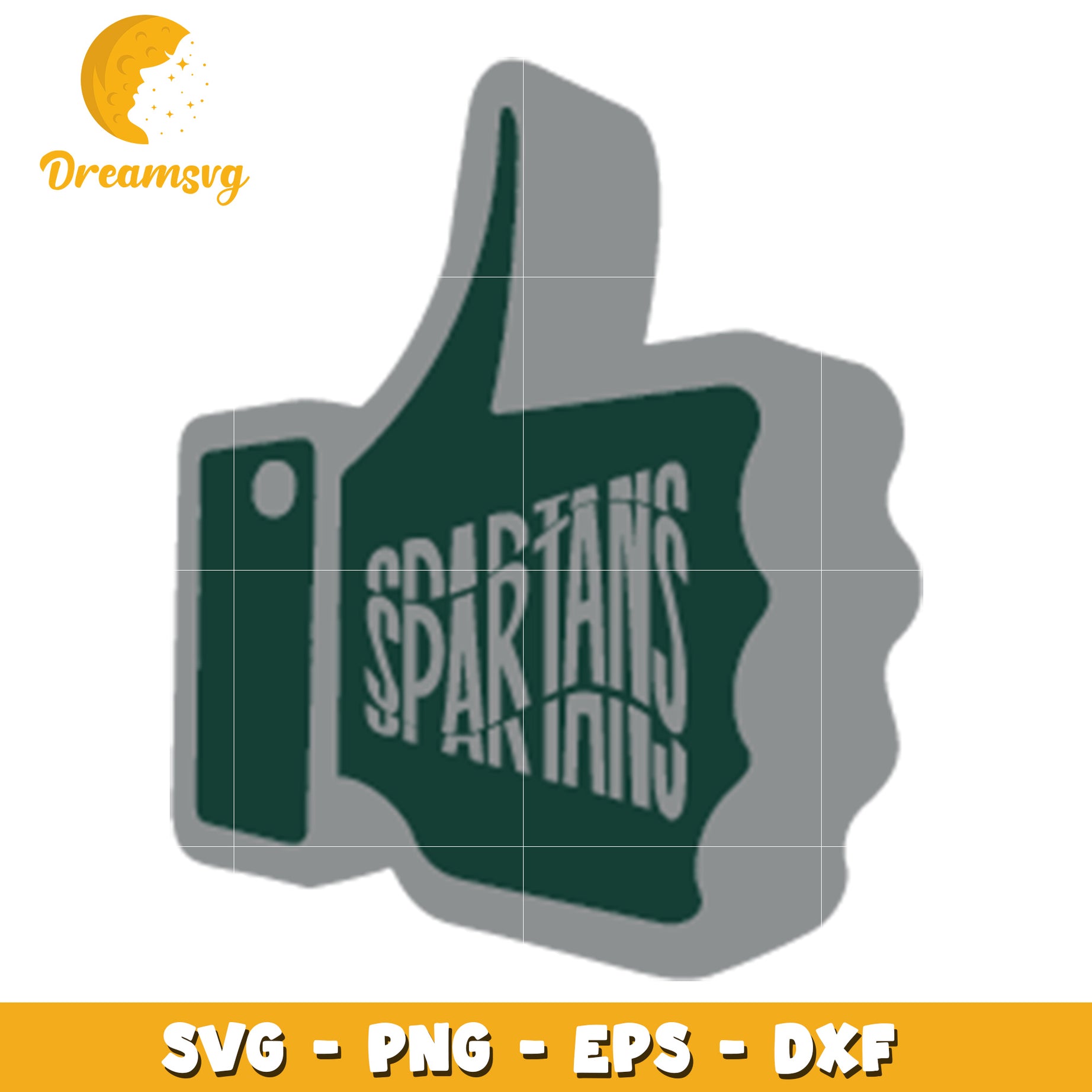 Spartan Thumbs Up SVG PNG EPS DXF