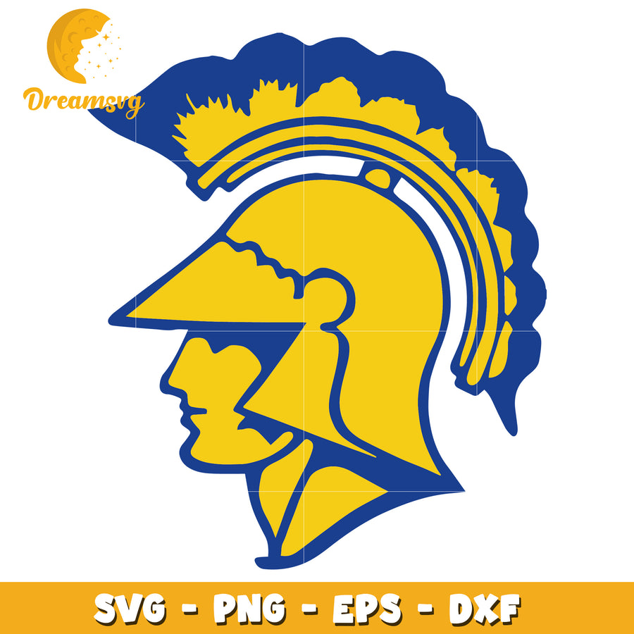 Spartan Warrior Helmet SVG Design for Crafting and Artwork
